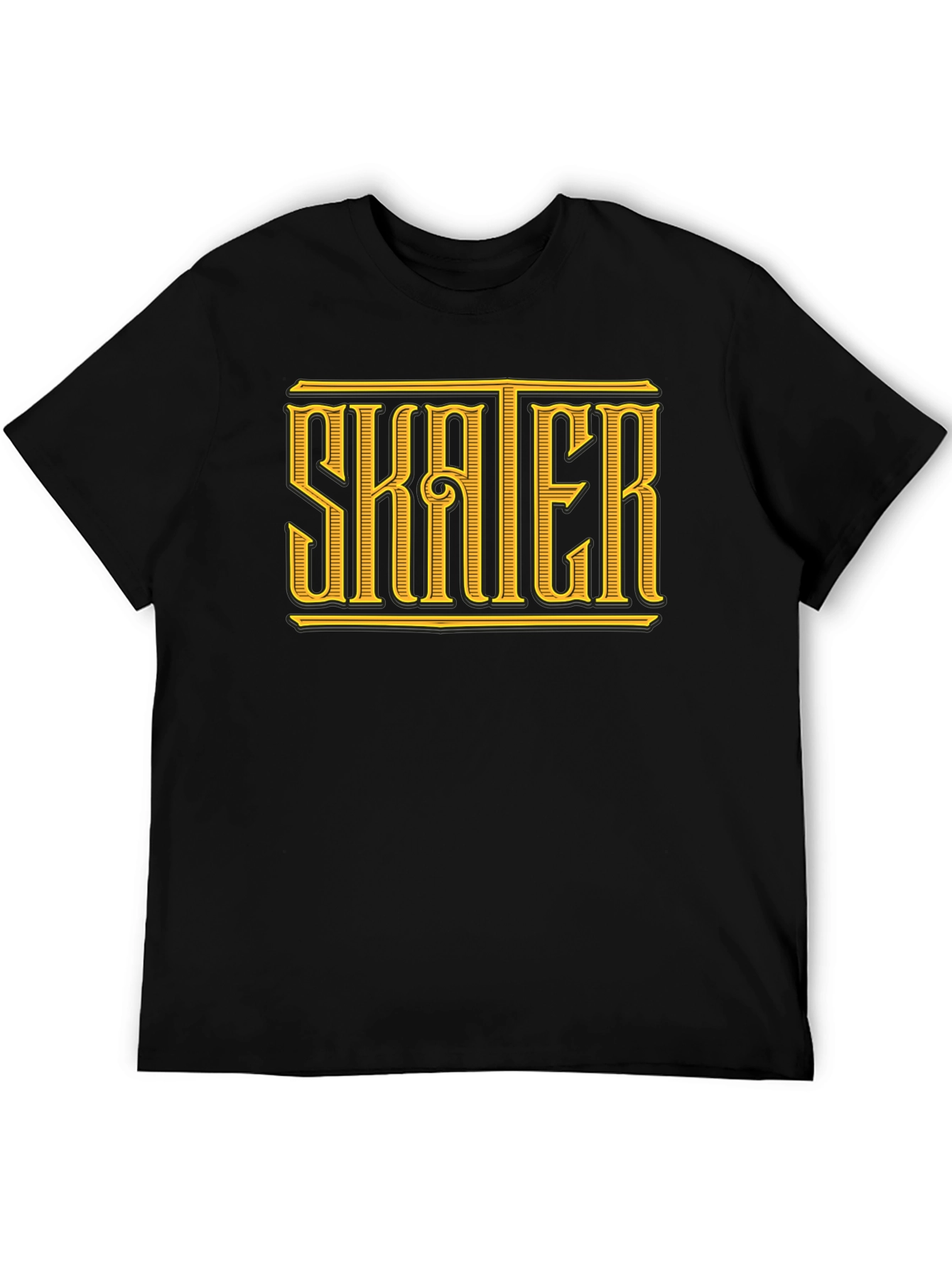 Skater Graphic Tee - Classic Black T-Shirt