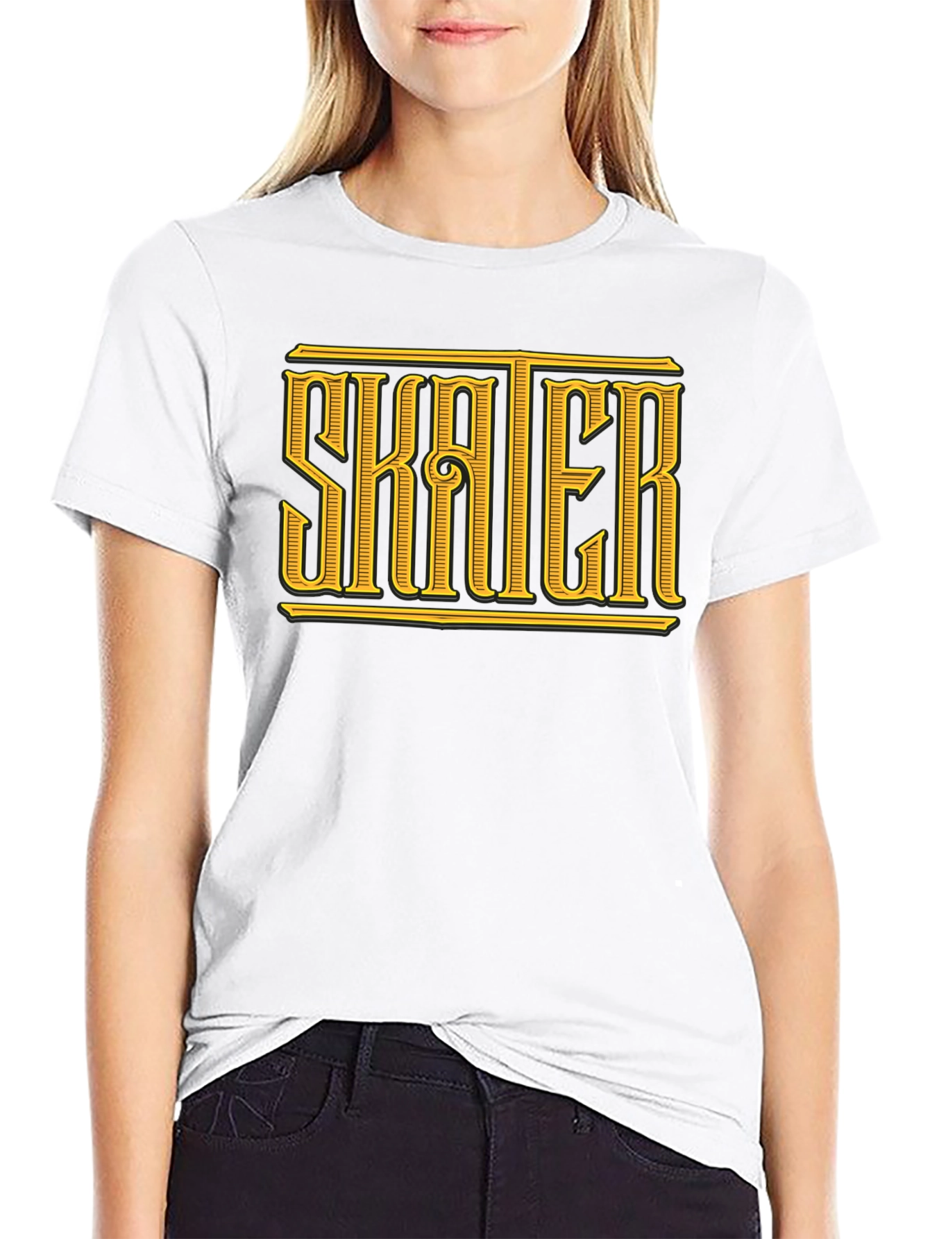 Skater Graphic Tee - Classic Black T-Shirt