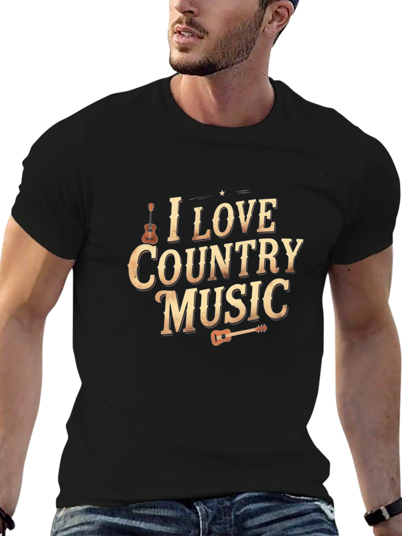 I Love Country Music Graphic Tee