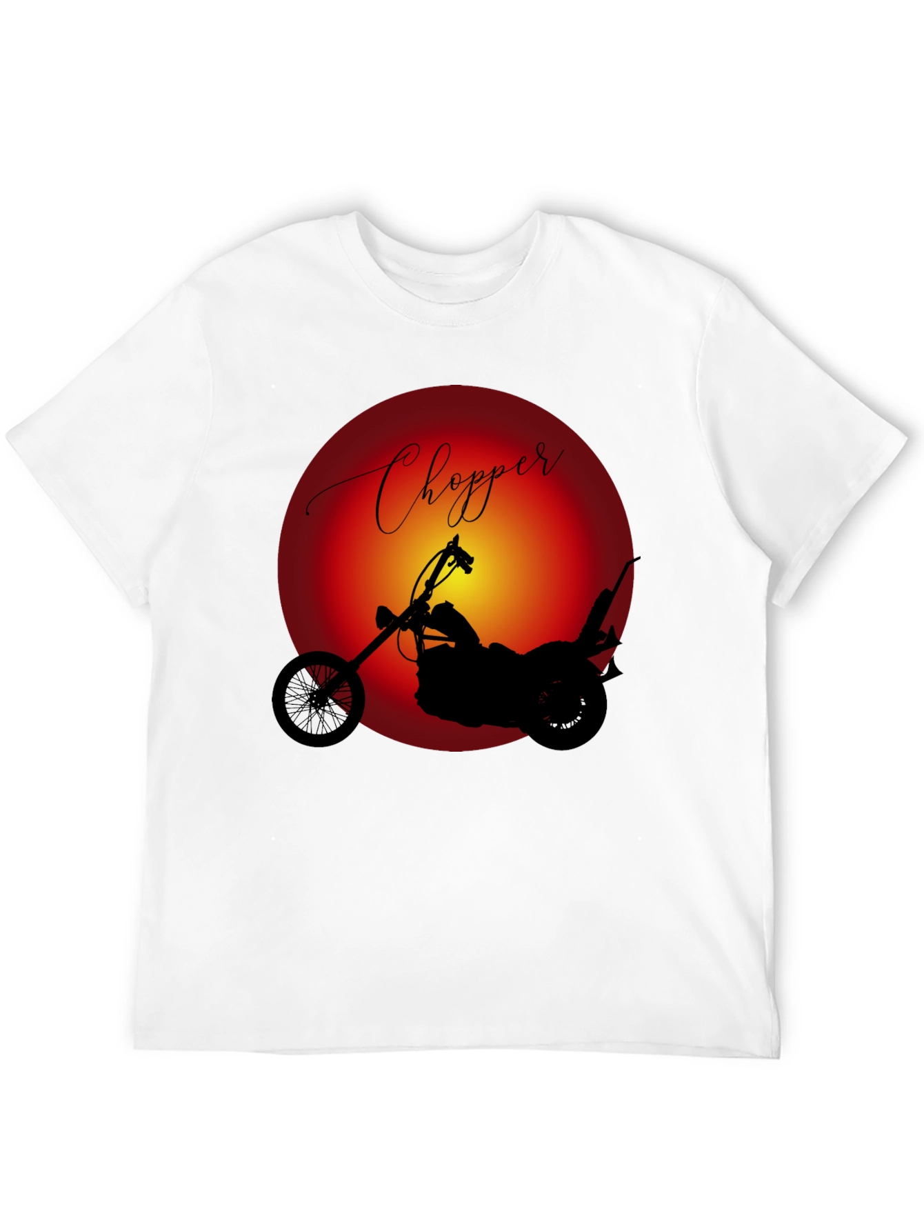 Chopper Motorcycle Graphic Tee - Classic Ride