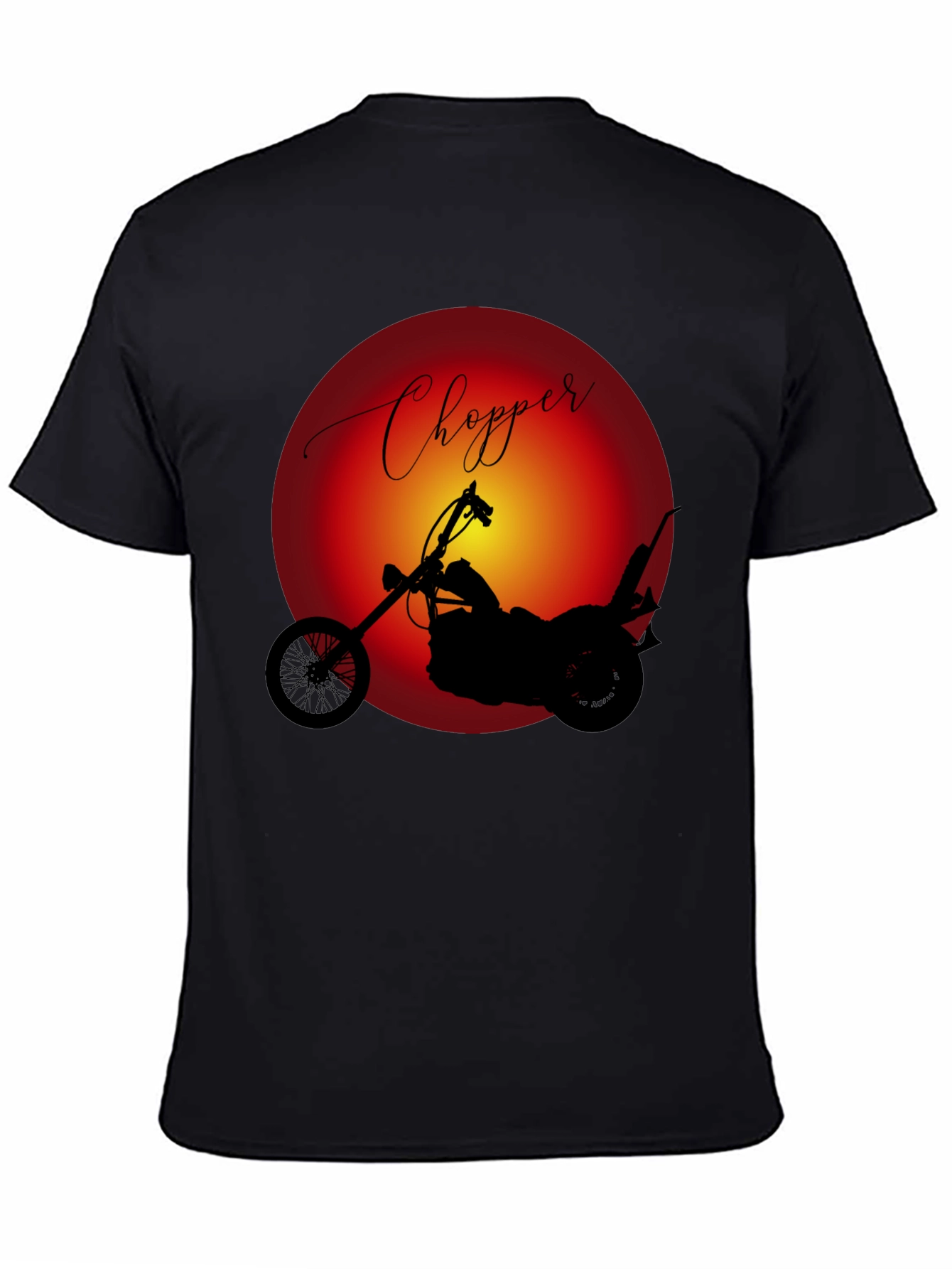 Chopper Motorcycle Graphic Tee - Classic Ride