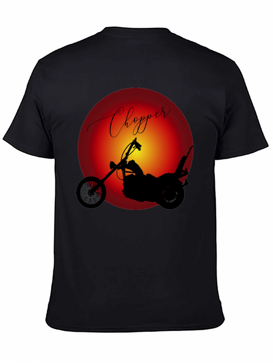 Chopper Motorcycle Graphic Tee - Classic Ride