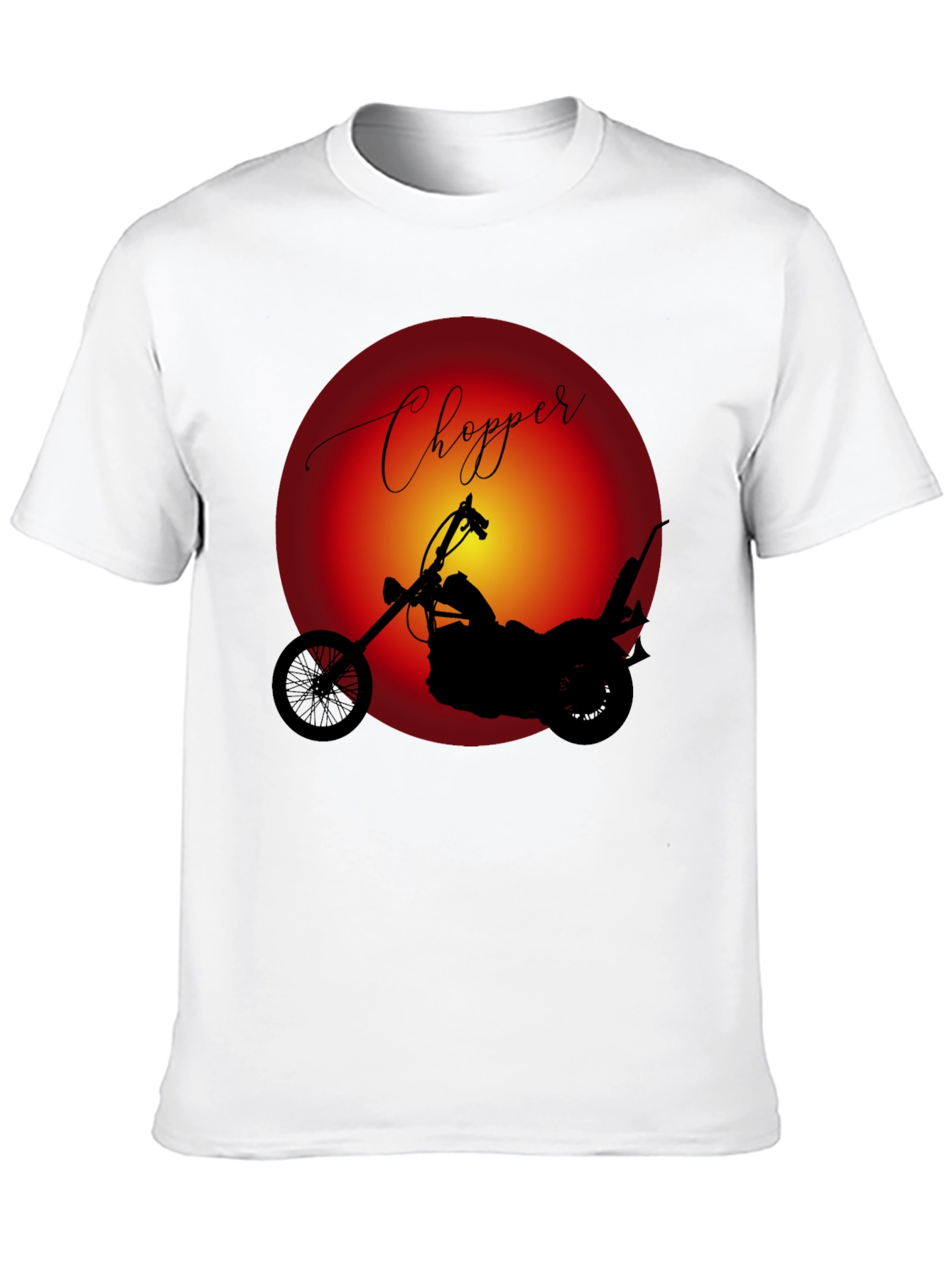 Chopper Motorcycle Graphic Tee - Classic Ride