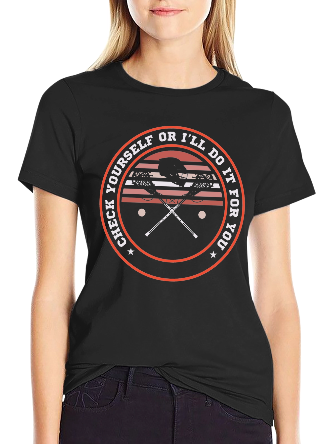 Check Yourself Lacrosse Graphic Tee