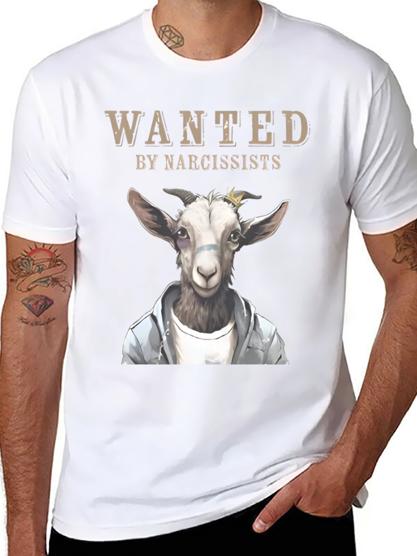 Wanted by Narcissists Goat T-Shirt