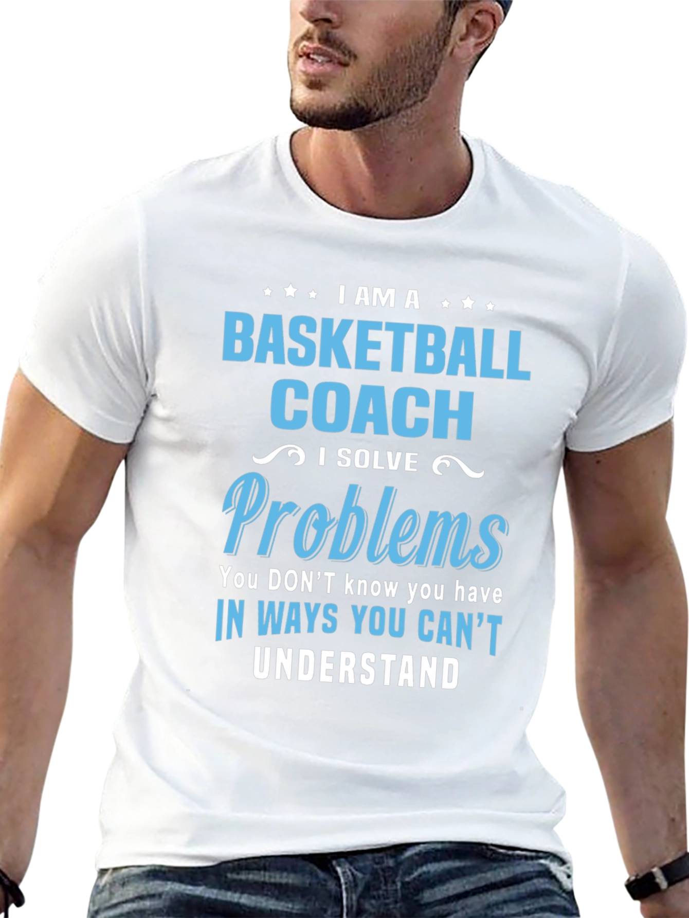 Basketball Coach T-Shirt - Solve Problems