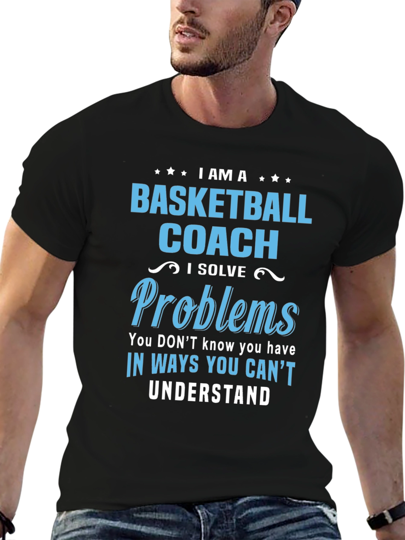 Basketball Coach T-Shirt - Solve Problems