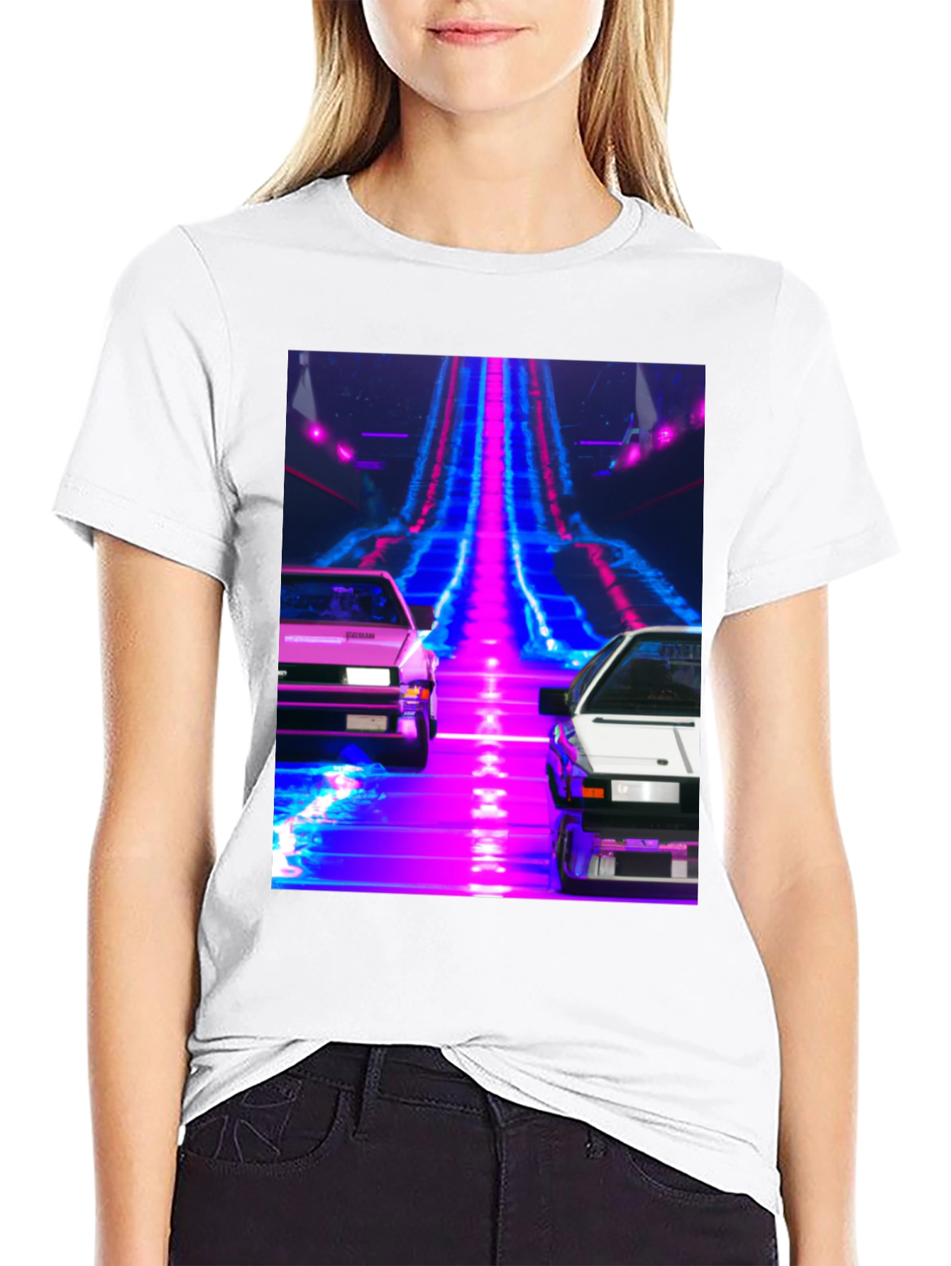 Retro Wave Car T-Shirt