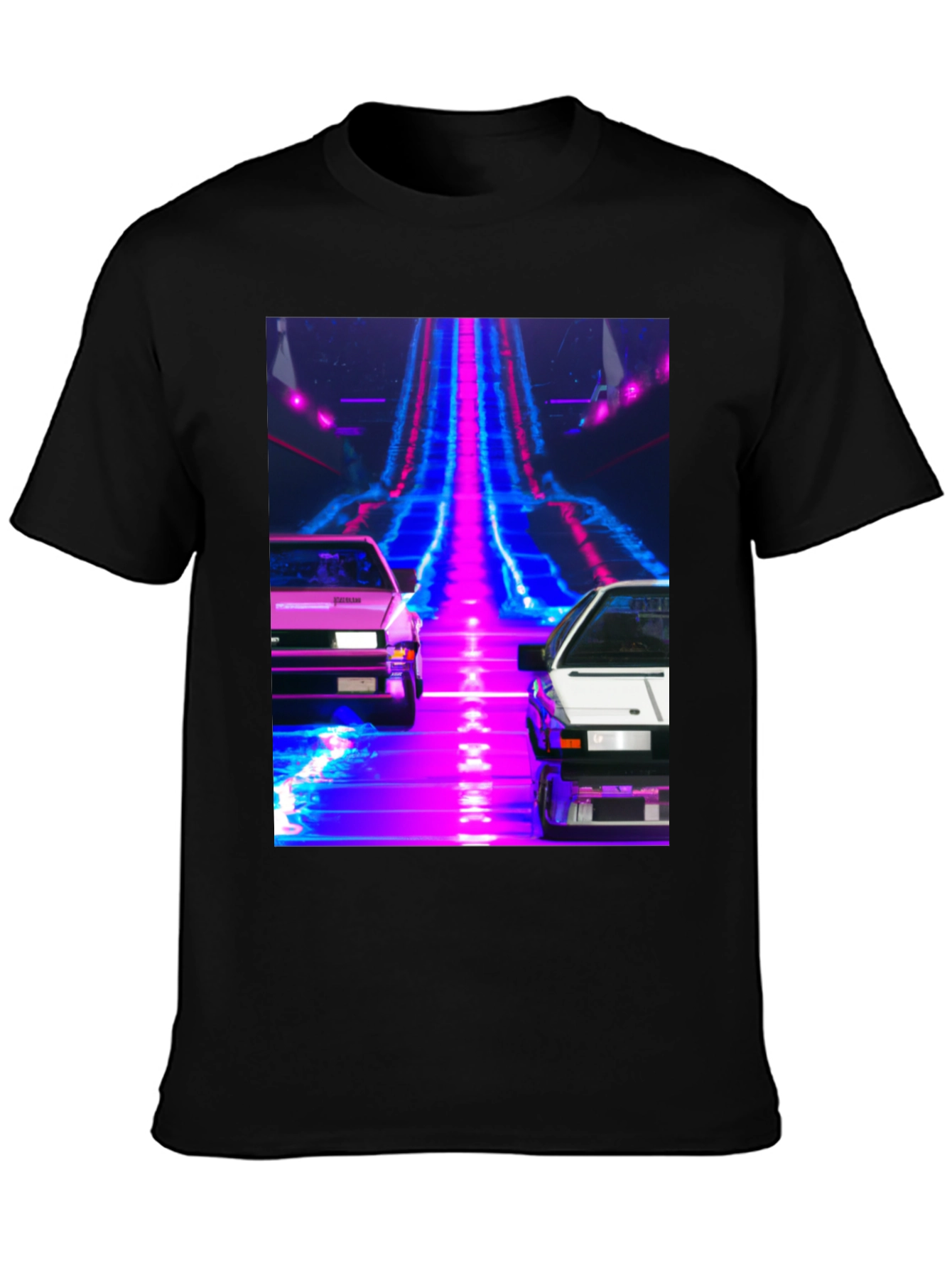 Retro Wave Car T-Shirt