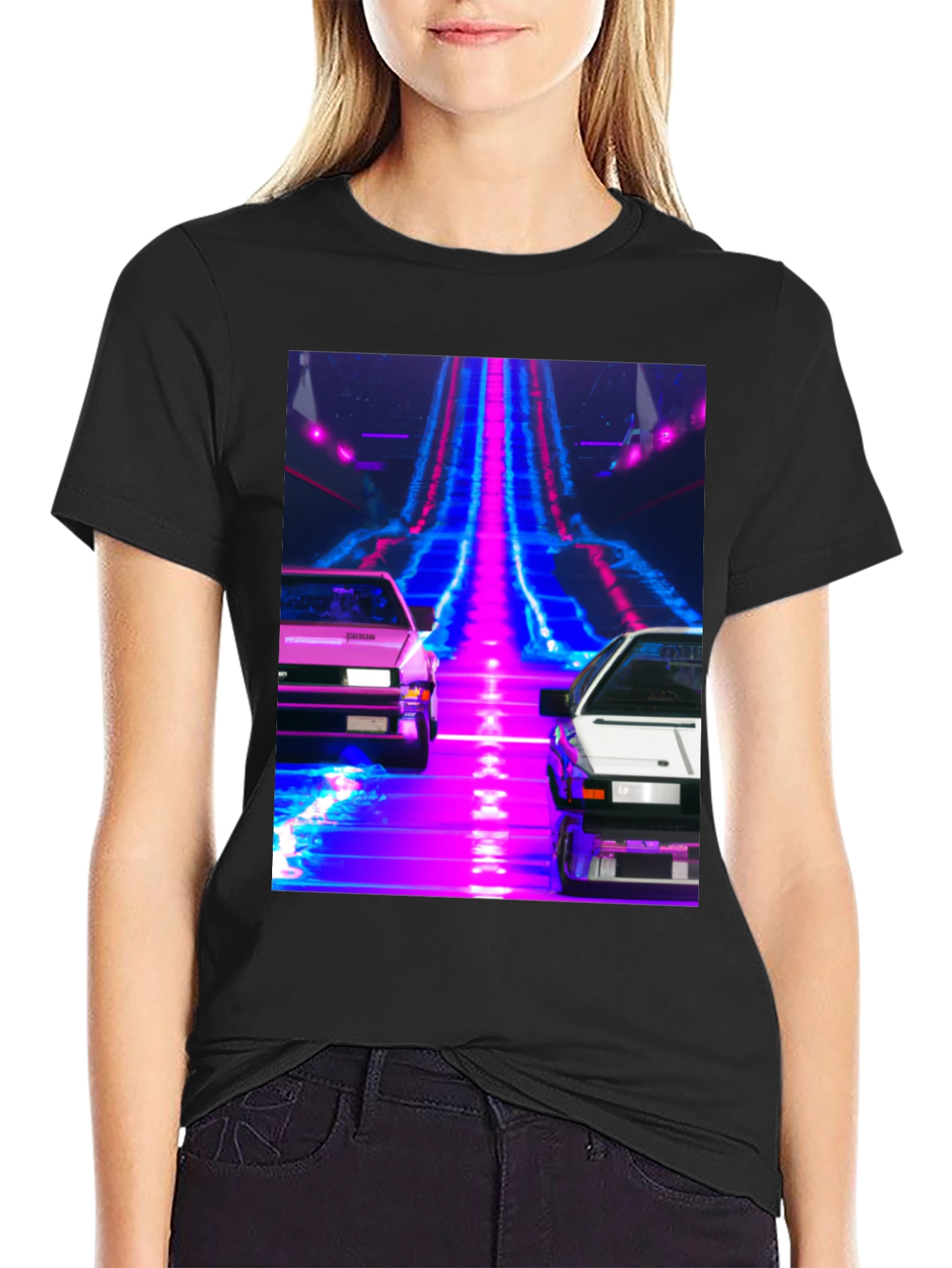 Retro Wave Car T-Shirt