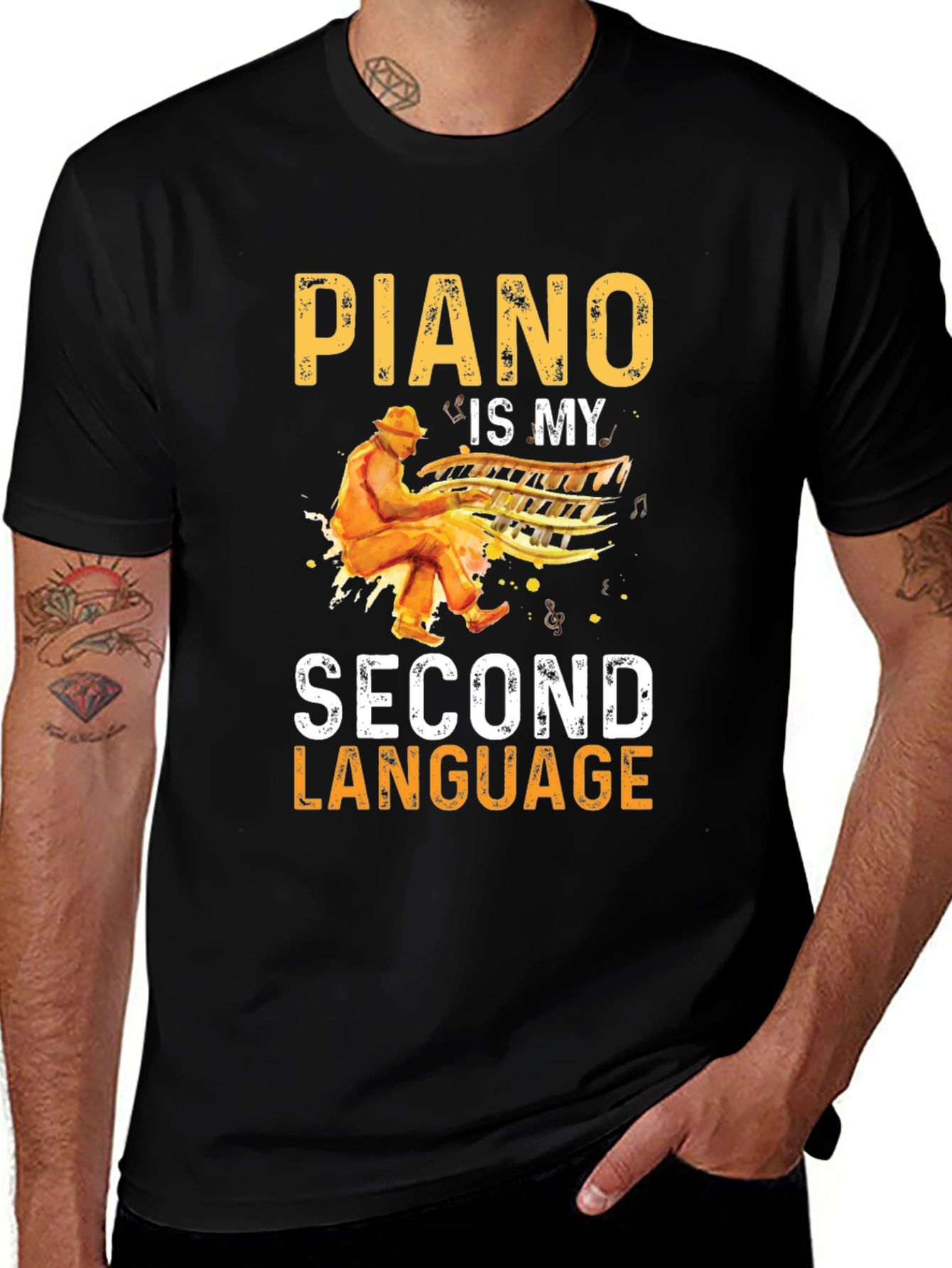 Piano Is My Second Language T-Shirt