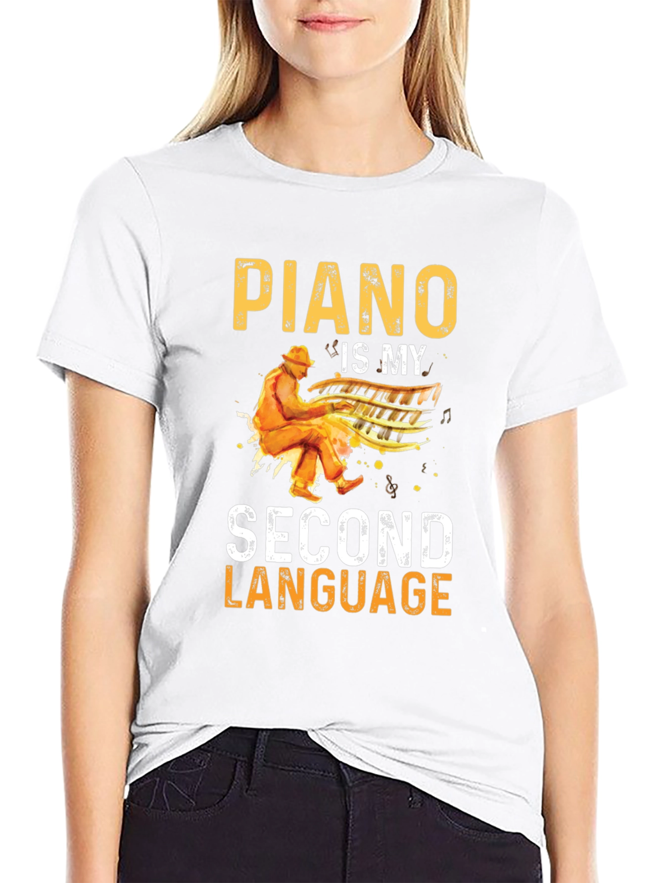 Piano Is My Second Language T-Shirt