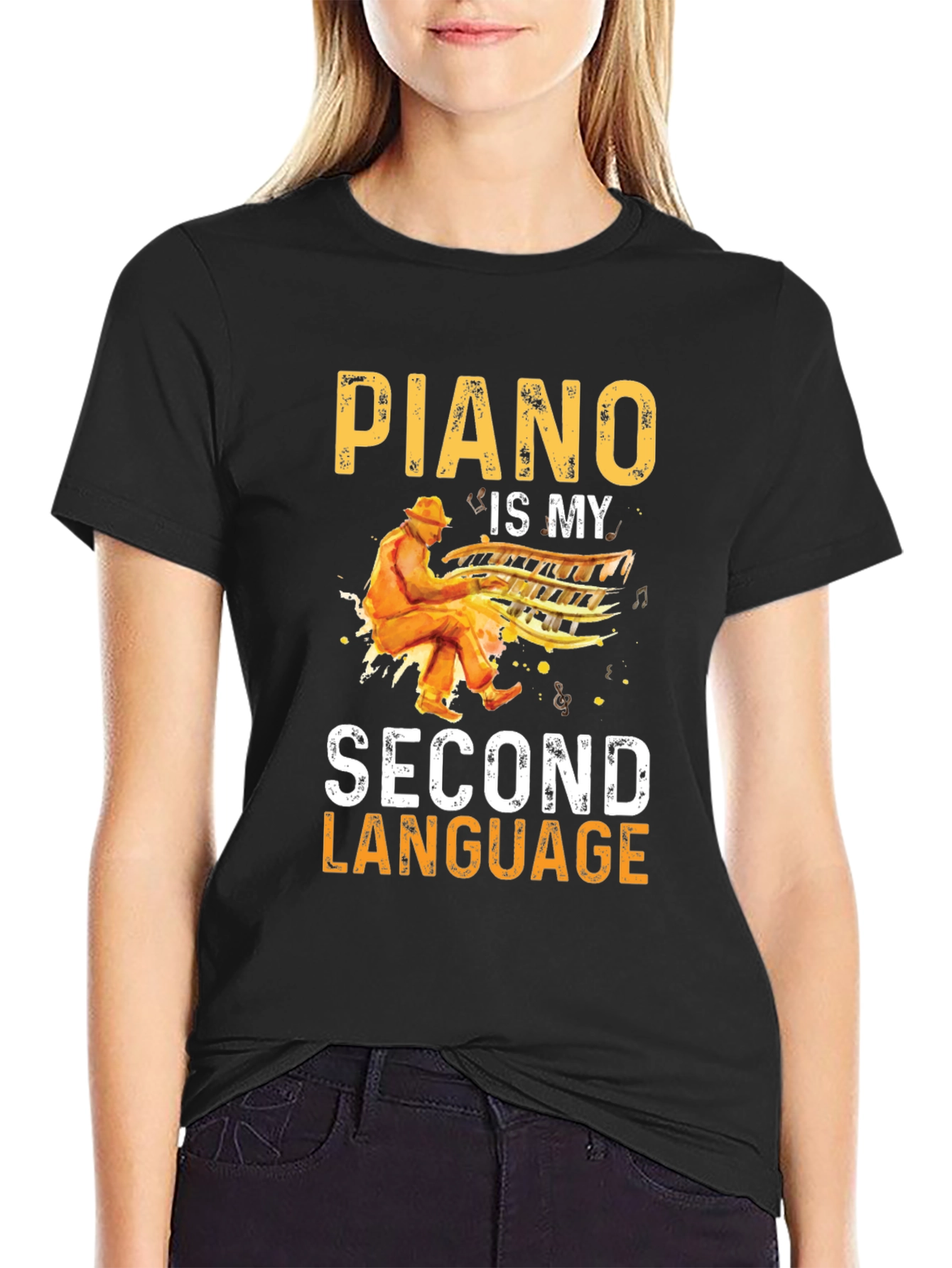 Piano Is My Second Language T-Shirt
