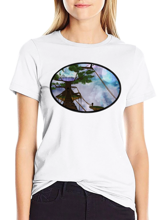 Fantasy Treehouse T-Shirt - Unique Graphic Tee