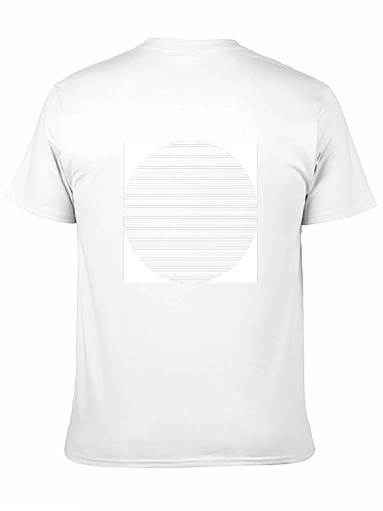 Stripped Circle Graphic Tee - Modern Style