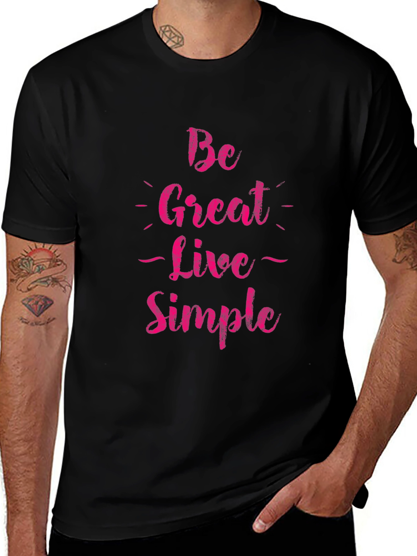 Be Great Live Simple Graphic Tee