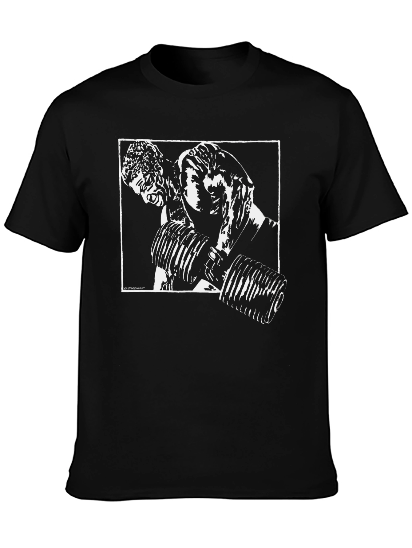 Weightlifting Graphic T-Shirt - Black