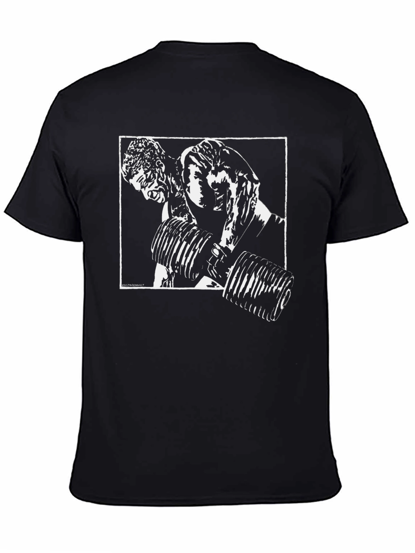 Weightlifting Graphic T-Shirt - Black