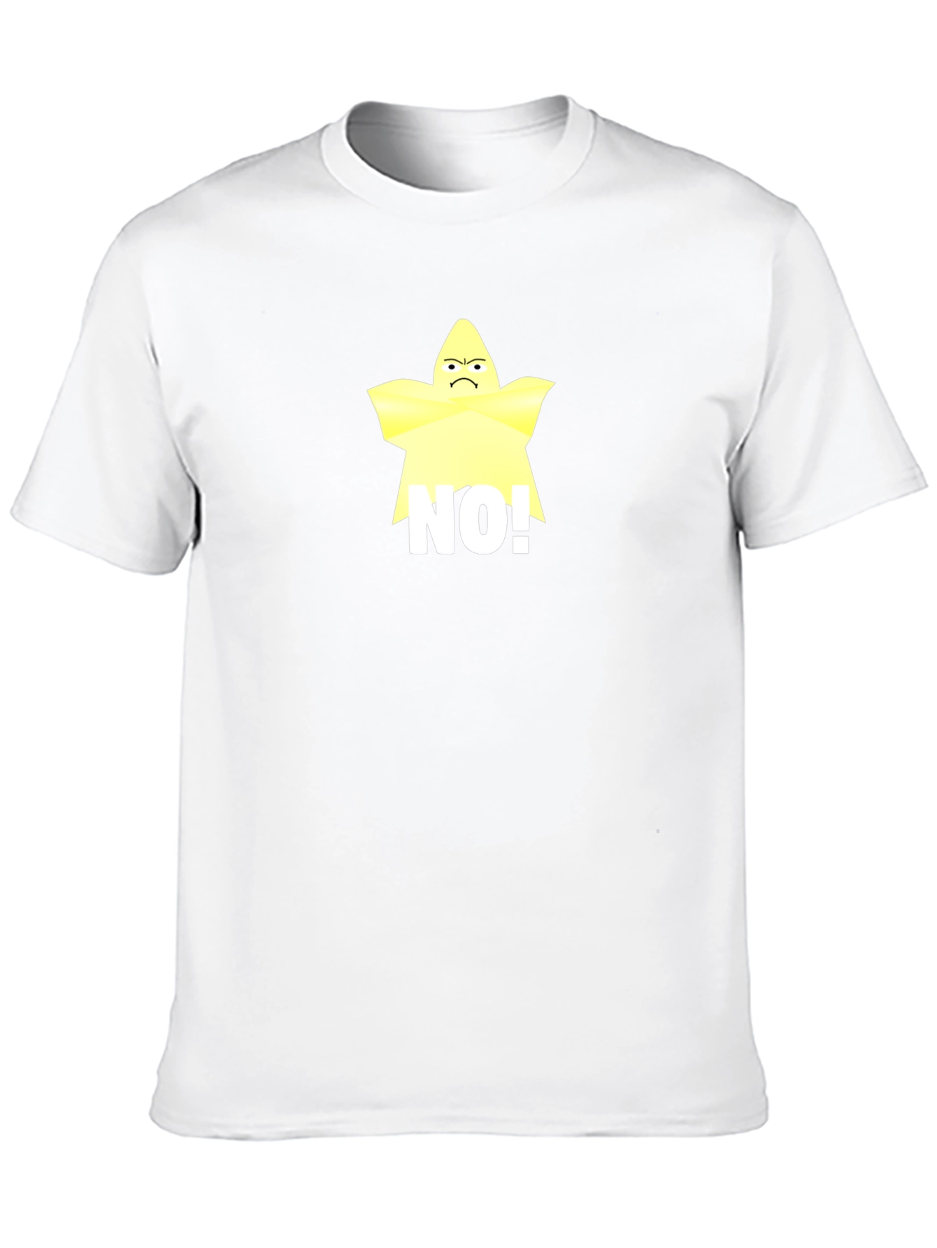 Grumpy Star No! Black T-Shirt
