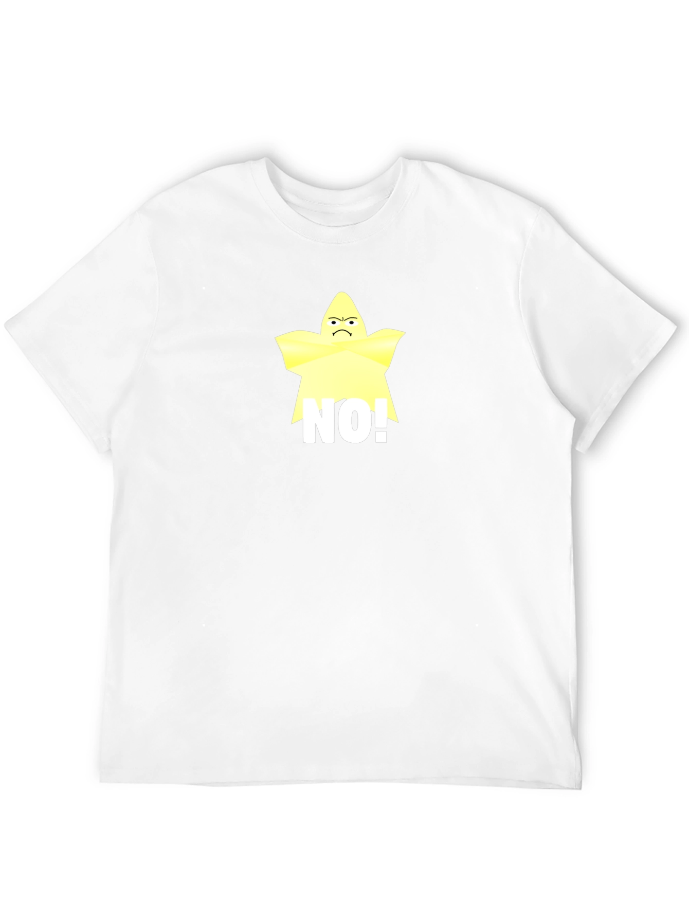 Grumpy Star No! Black T-Shirt