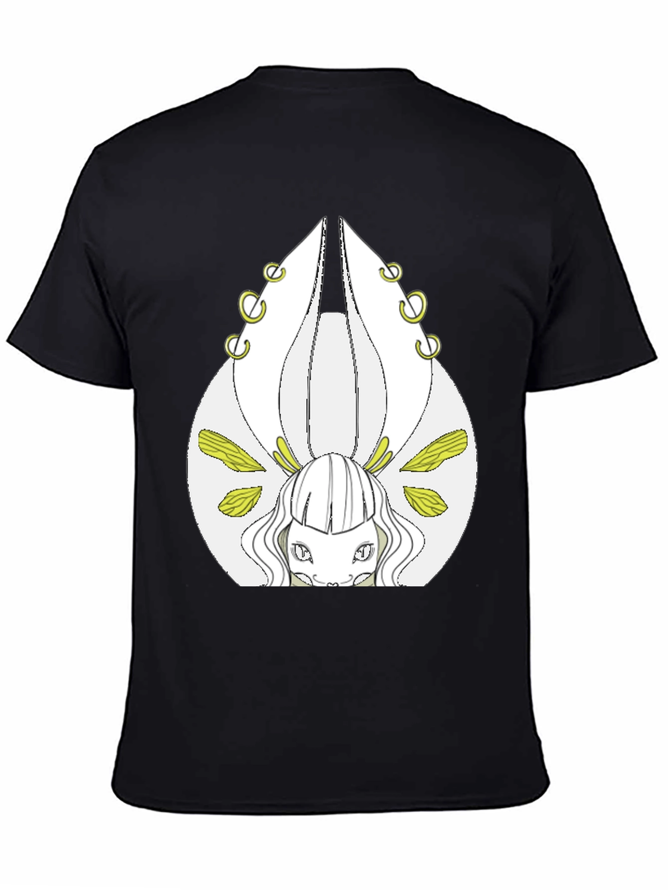 Mystical Creature Graphic Tee - Black