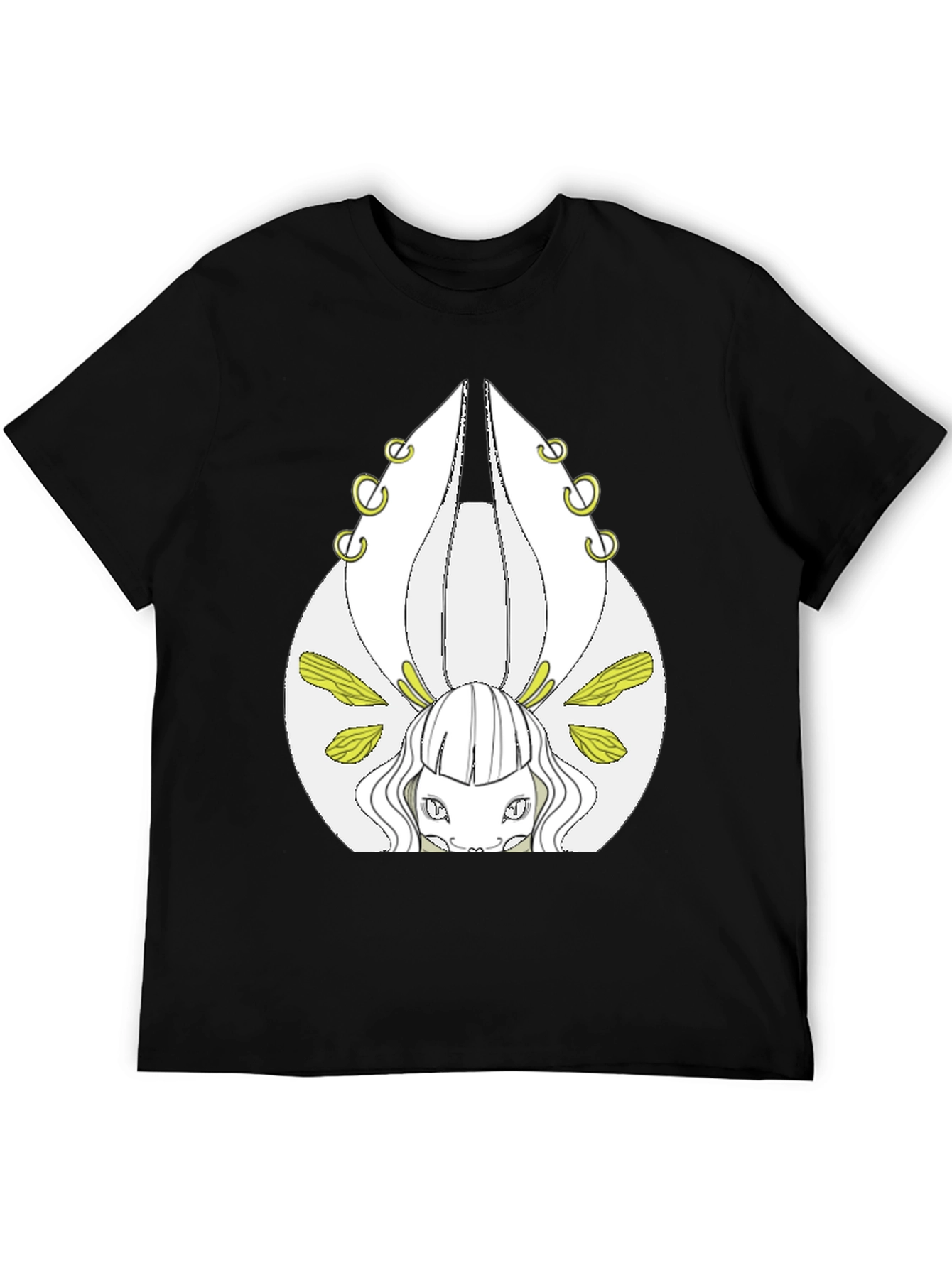 Mystical Creature Graphic Tee - Black