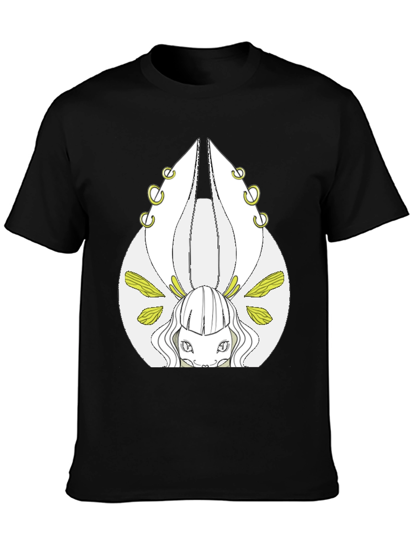 Mystical Creature Graphic Tee - Black