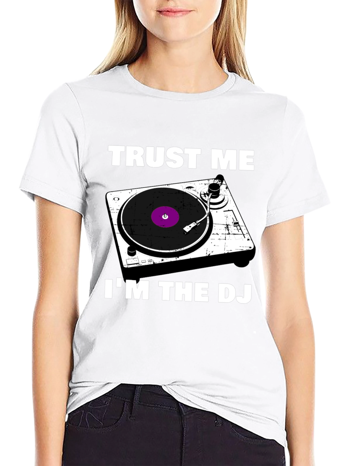 Trust Me Im The DJ T-Shirt - Turntable Design