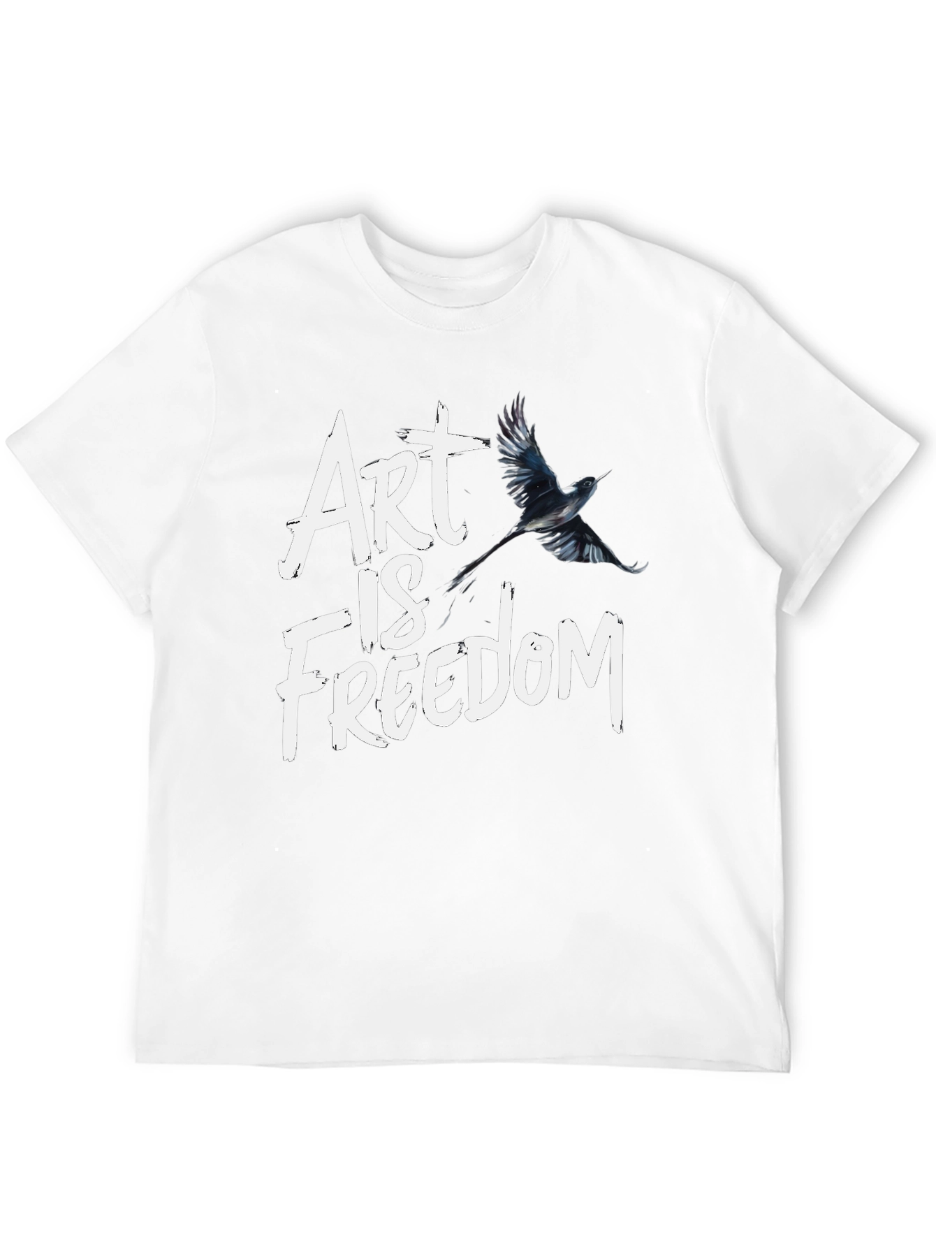Art Is Freedom Graphic Tee - Black T-Shirt