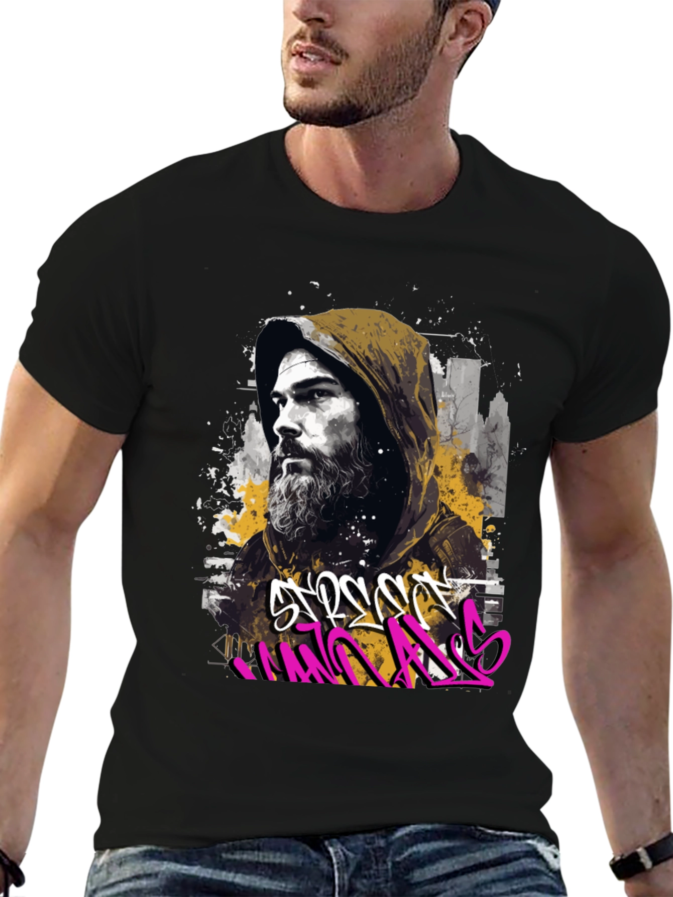 Urban Style Graffiti Graphic T-Shirt