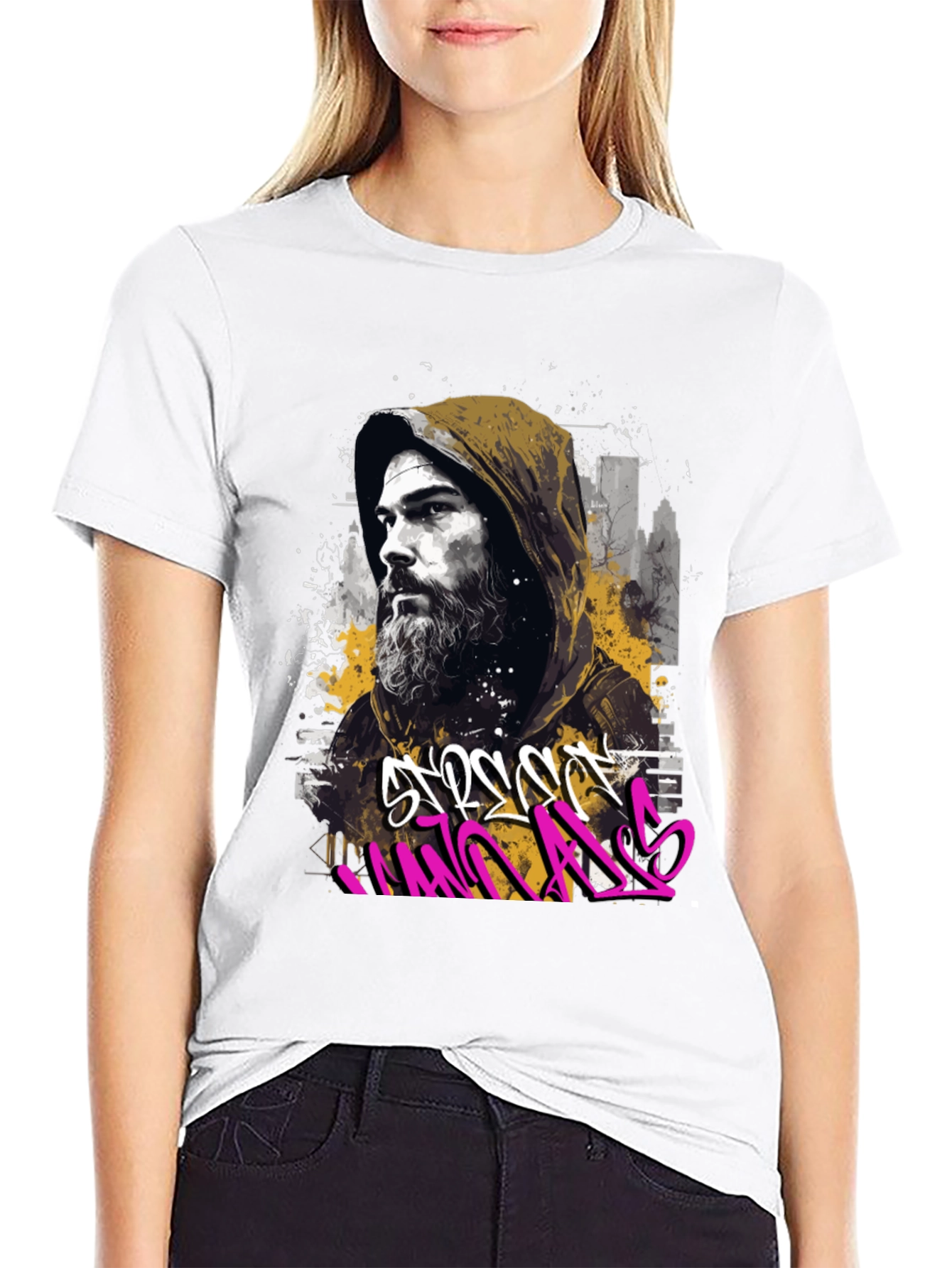Urban Style Graffiti Graphic T-Shirt