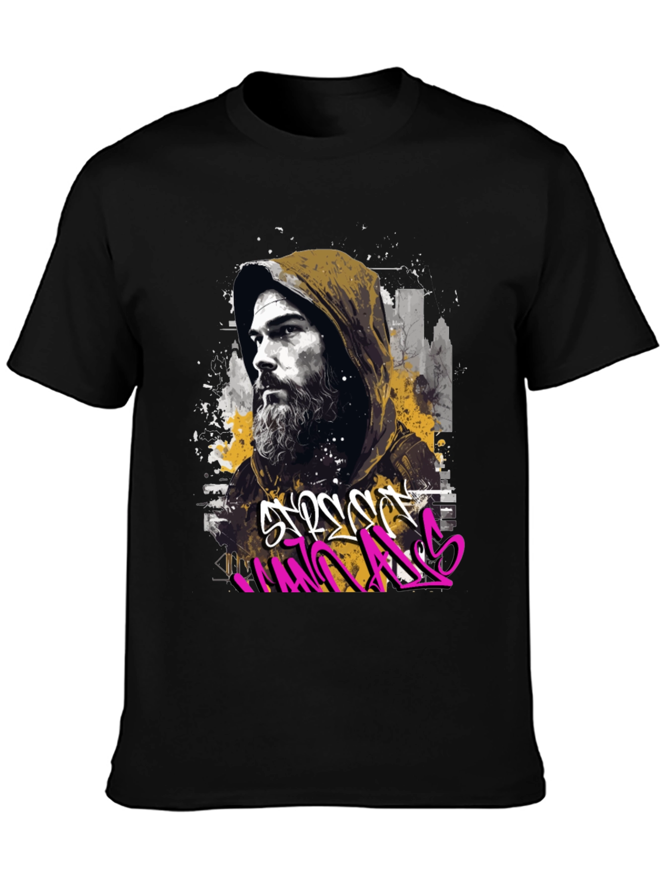 Urban Style Graffiti Graphic T-Shirt