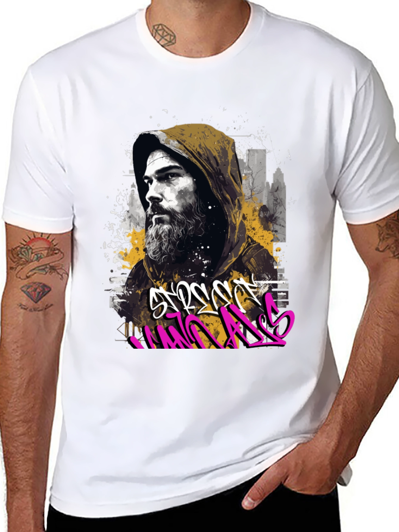 Urban Style Graffiti Graphic T-Shirt