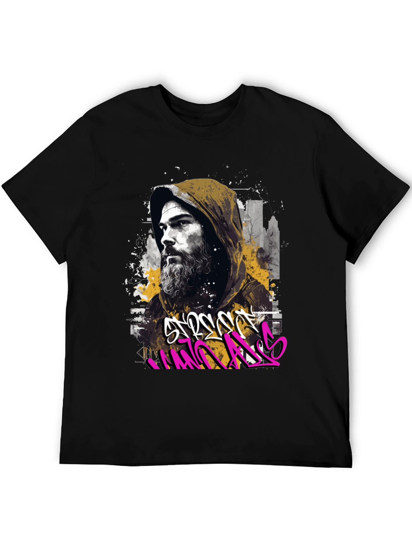 Urban Style Graffiti Graphic T-Shirt