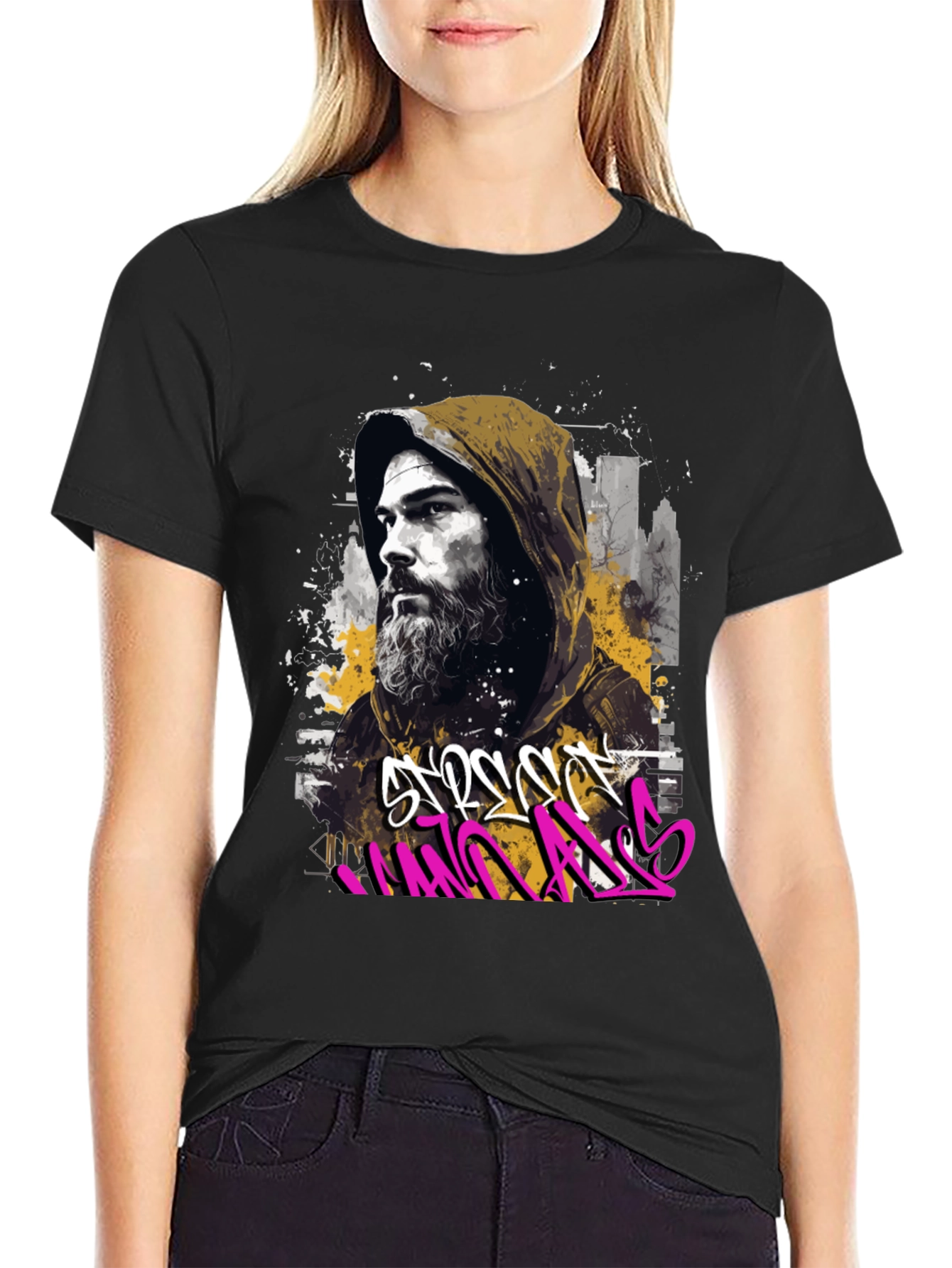 Urban Style Graffiti Graphic T-Shirt