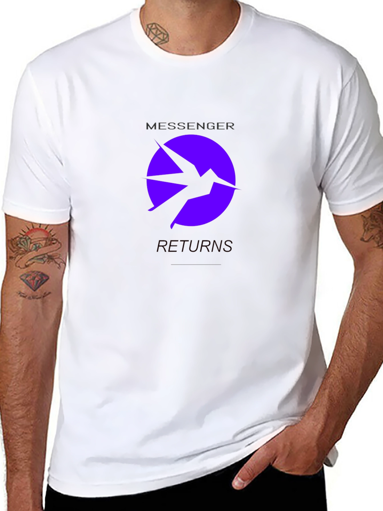 Messenger Returns Black T-Shirt