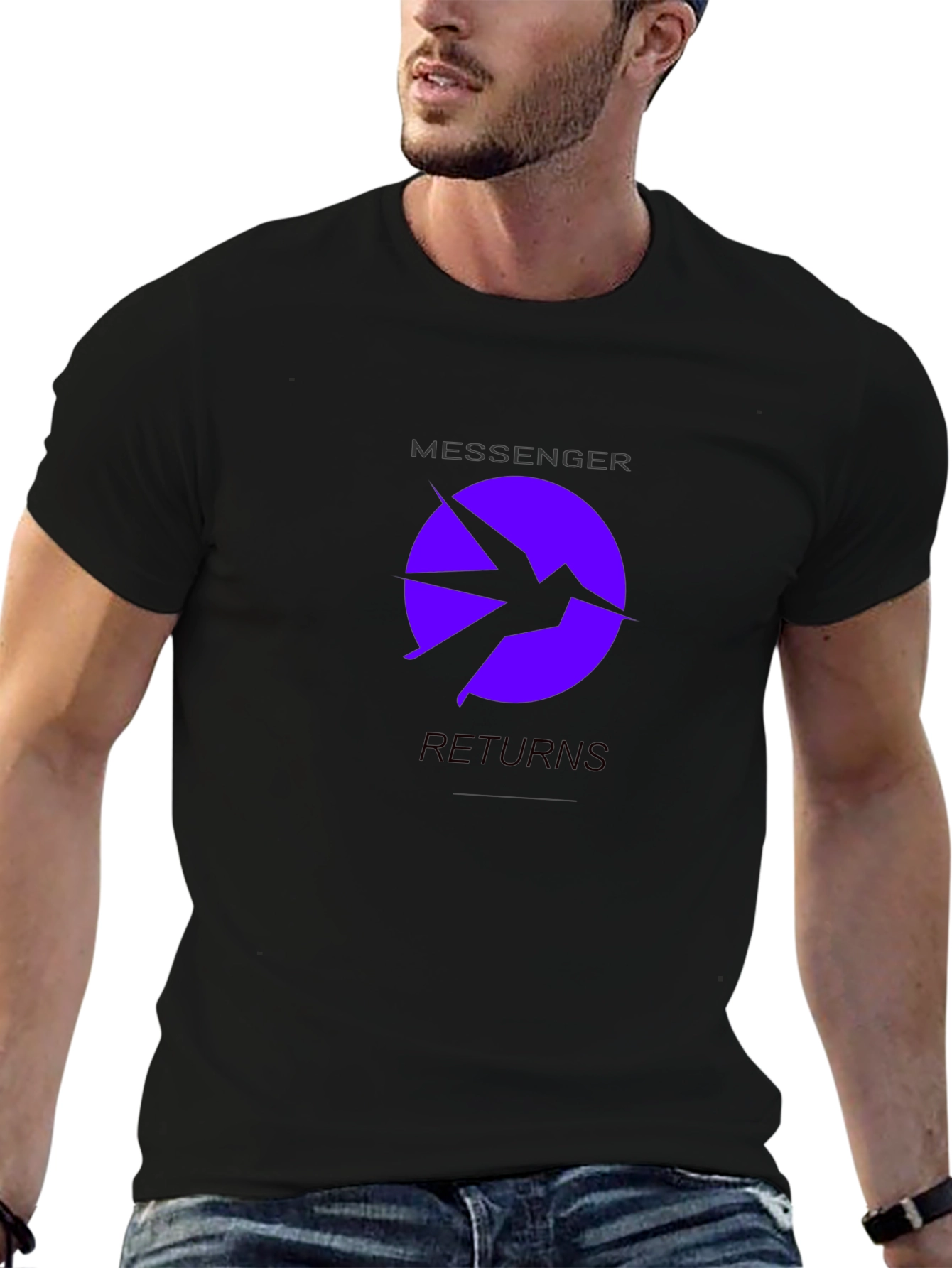 Messenger Returns Black T-Shirt