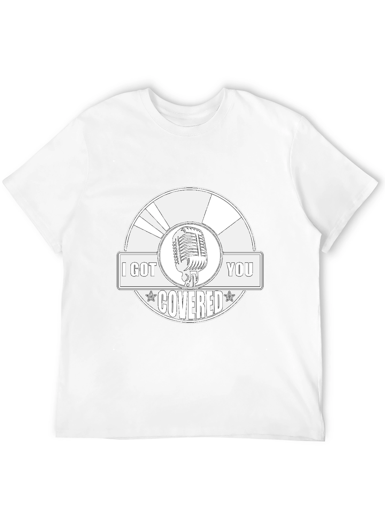 I Got You Covered Microphone Graphic Tee