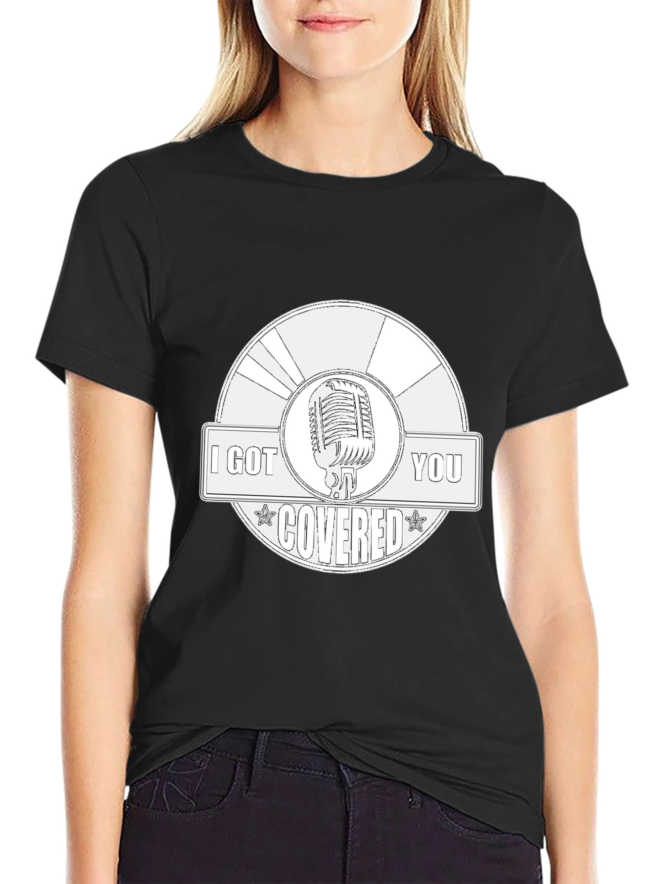 I Got You Covered Microphone Graphic Tee