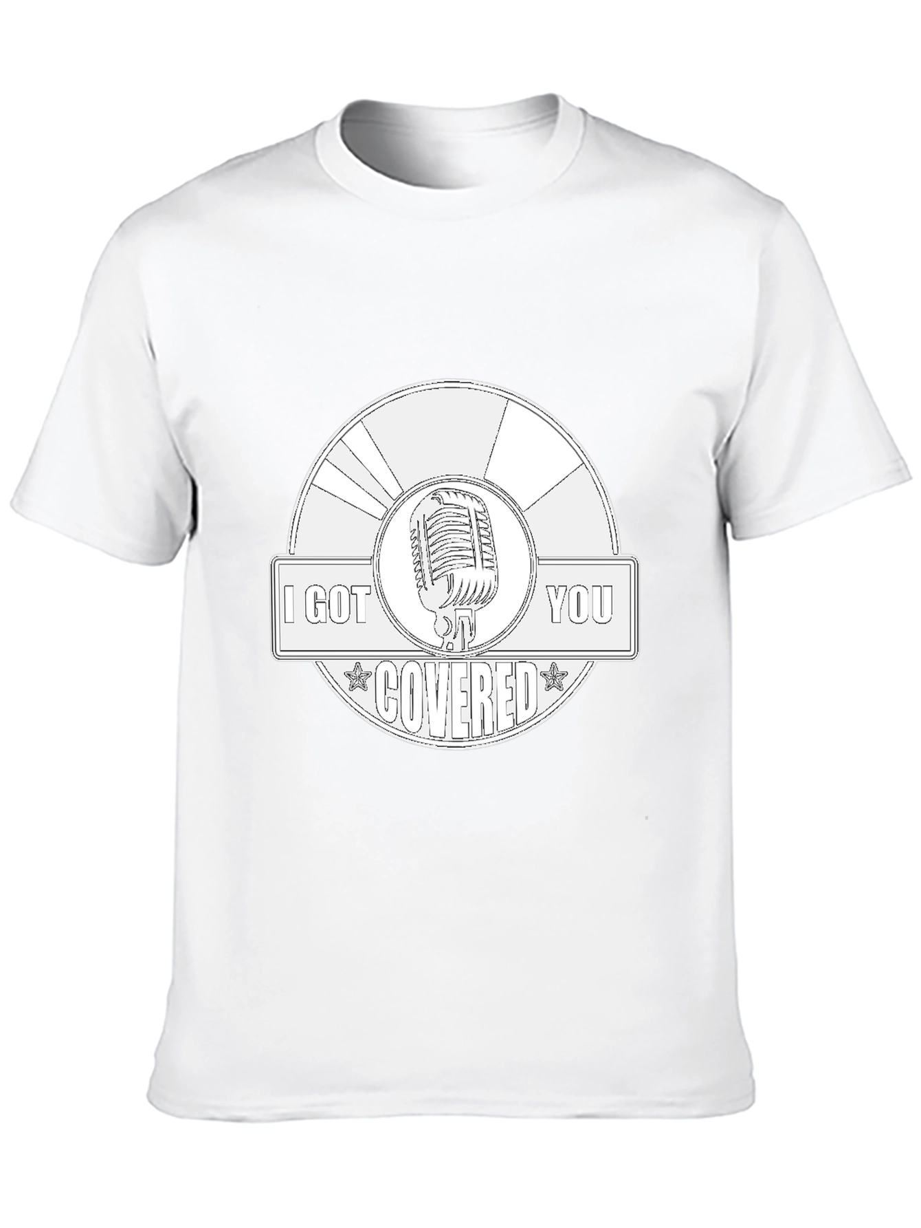 I Got You Covered Microphone Graphic Tee