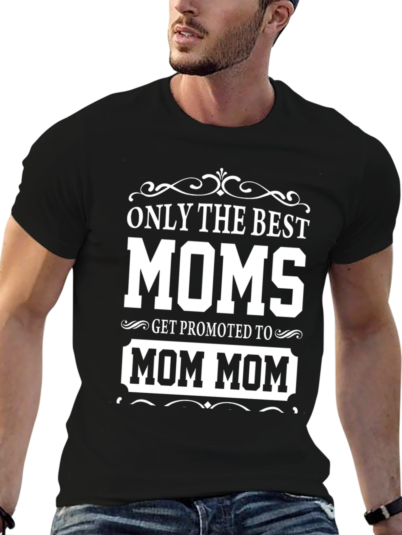 Best Moms Promoted to Mom Mom T-Shirt