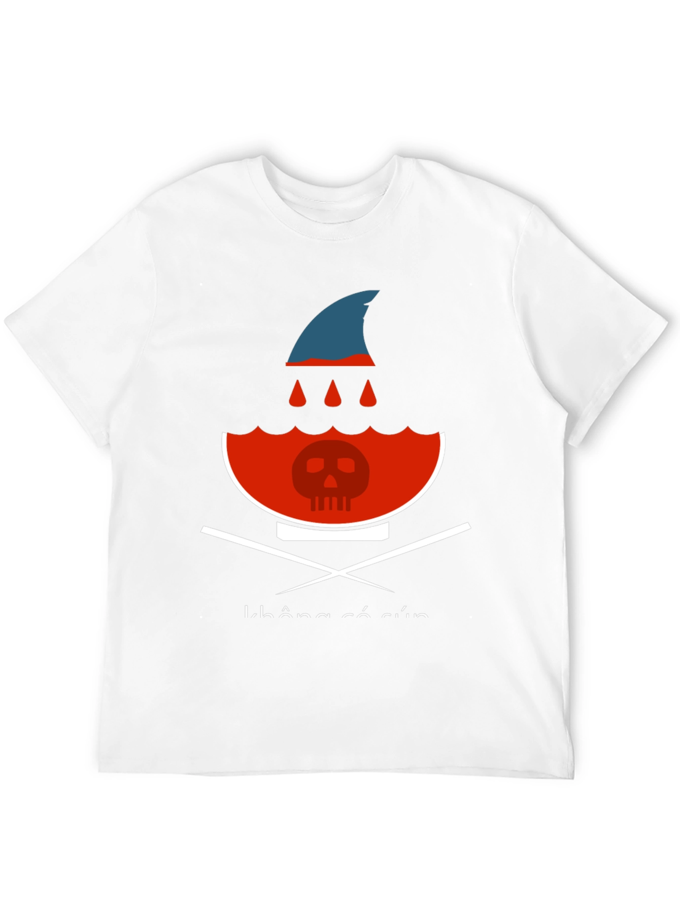 Shark Fin Soup Skull Graphic Tee