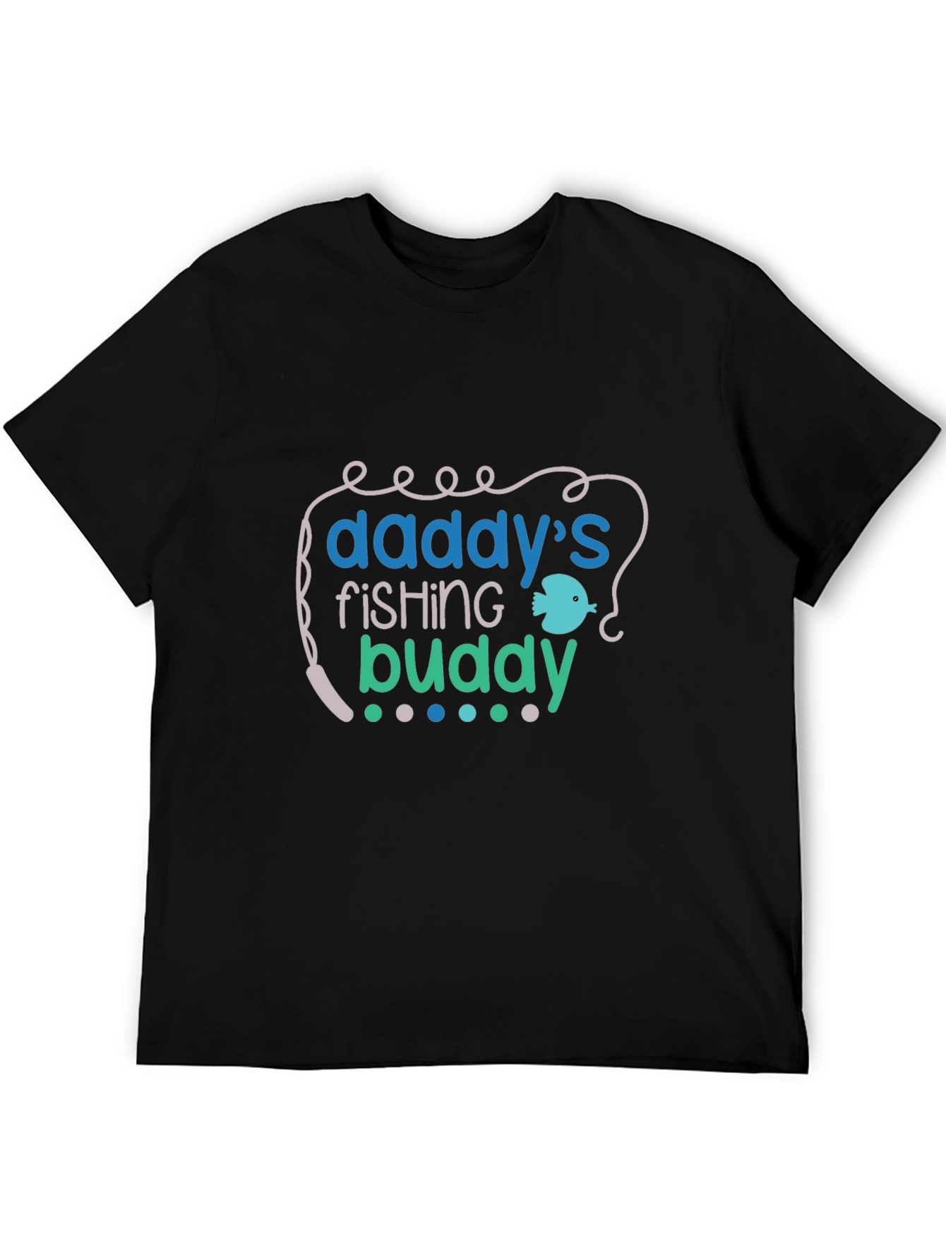 Daddys Fishing Buddy Tee - Black