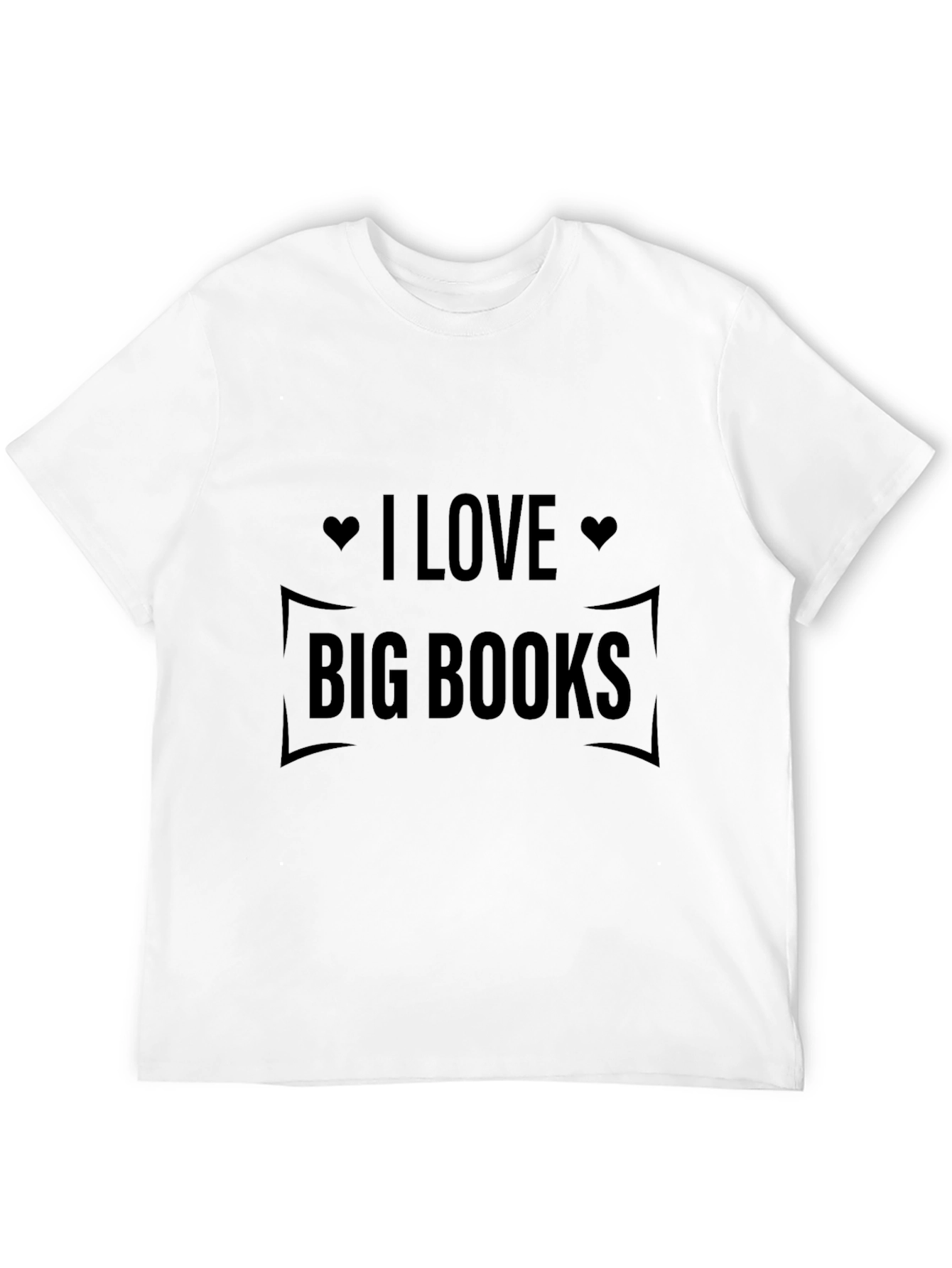 I Love Big Books Black T-Shirt