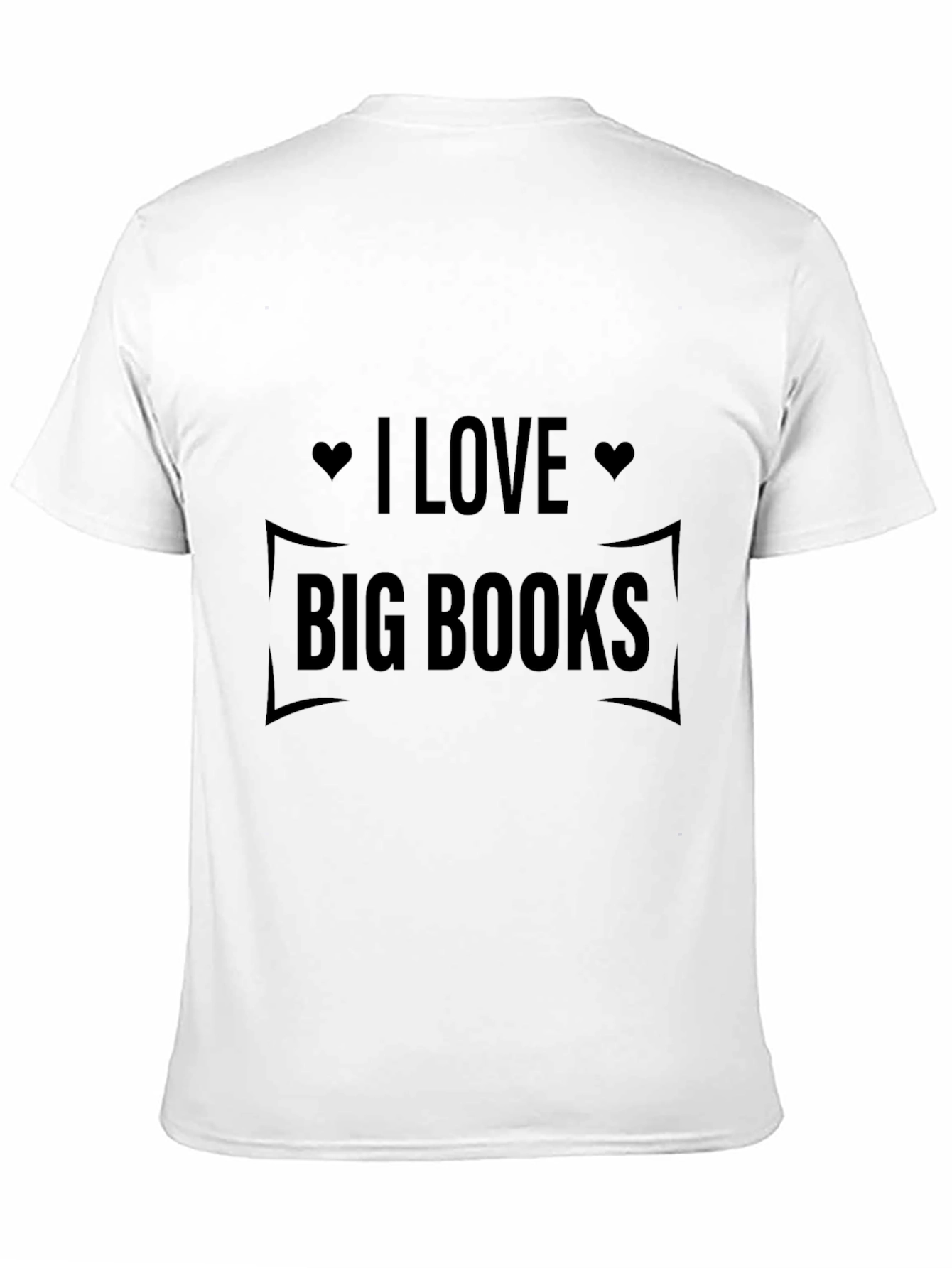 I Love Big Books Black T-Shirt