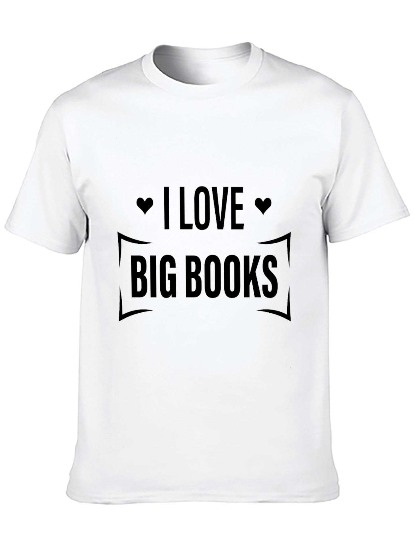 I Love Big Books Black T-Shirt
