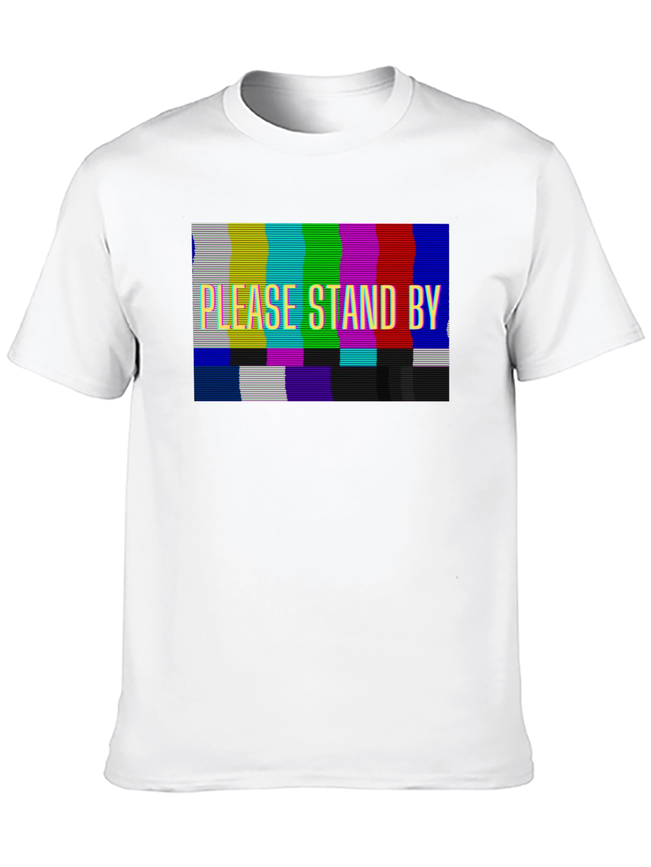 Please Stand By Graphic T-Shirt - Black Tee