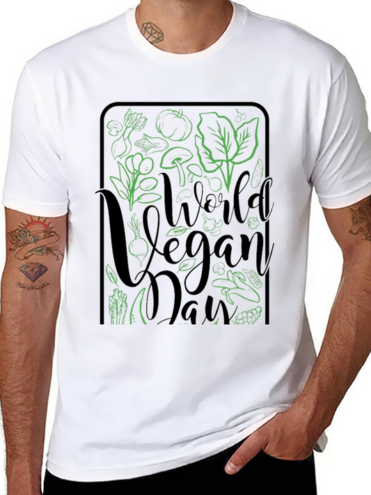 World Vegan Day T-Shirt - Green Vegan Design