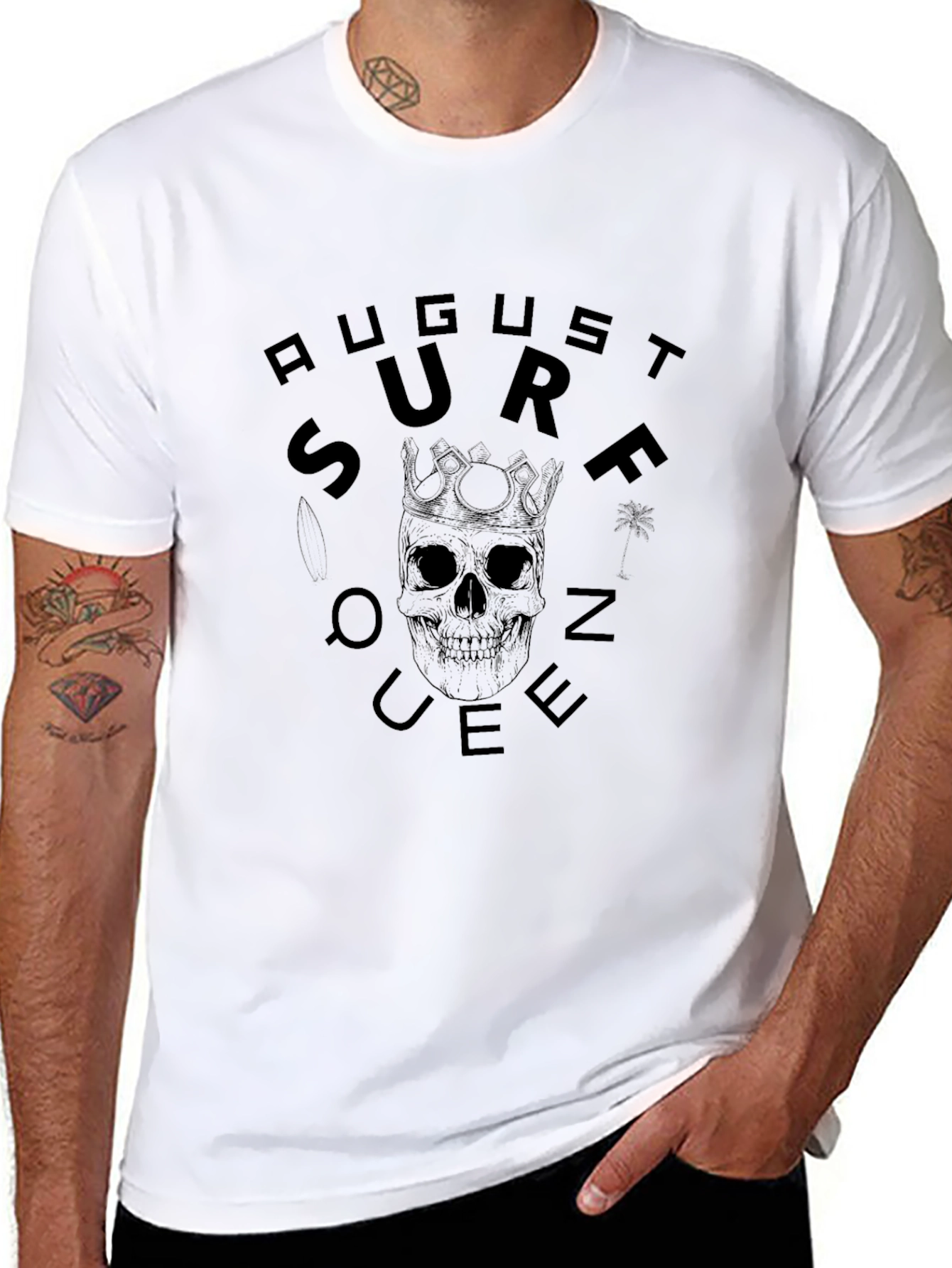 August Surf Queen Black T-Shirt