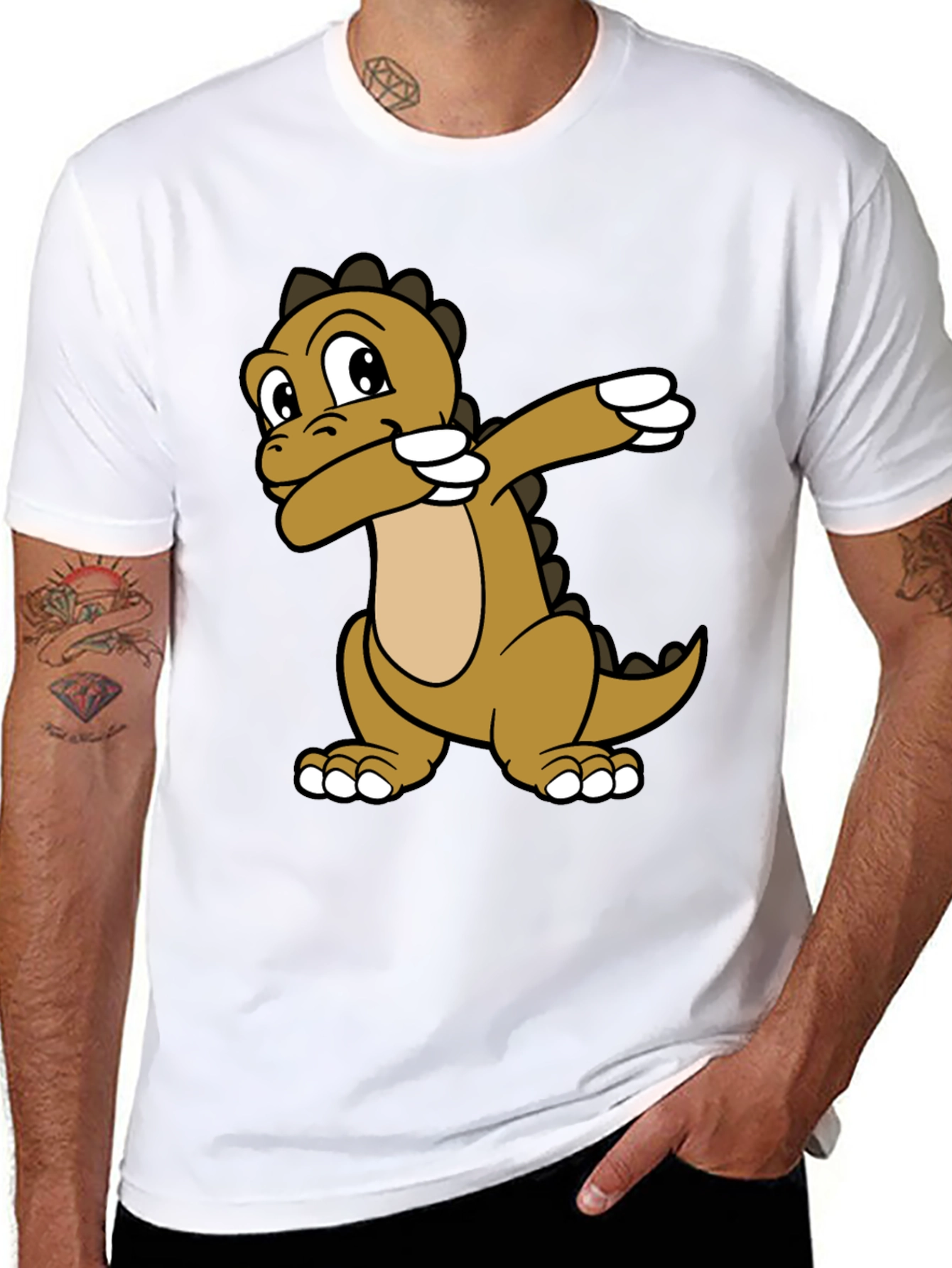 Dabbing Dinosaur Graphic Tee